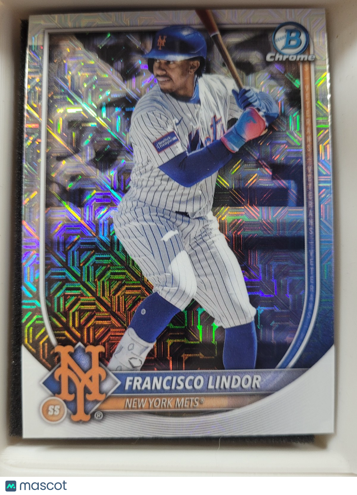 2025 Bowman Chrome Francisco Lindor #59 Chrome Mojo Refractor