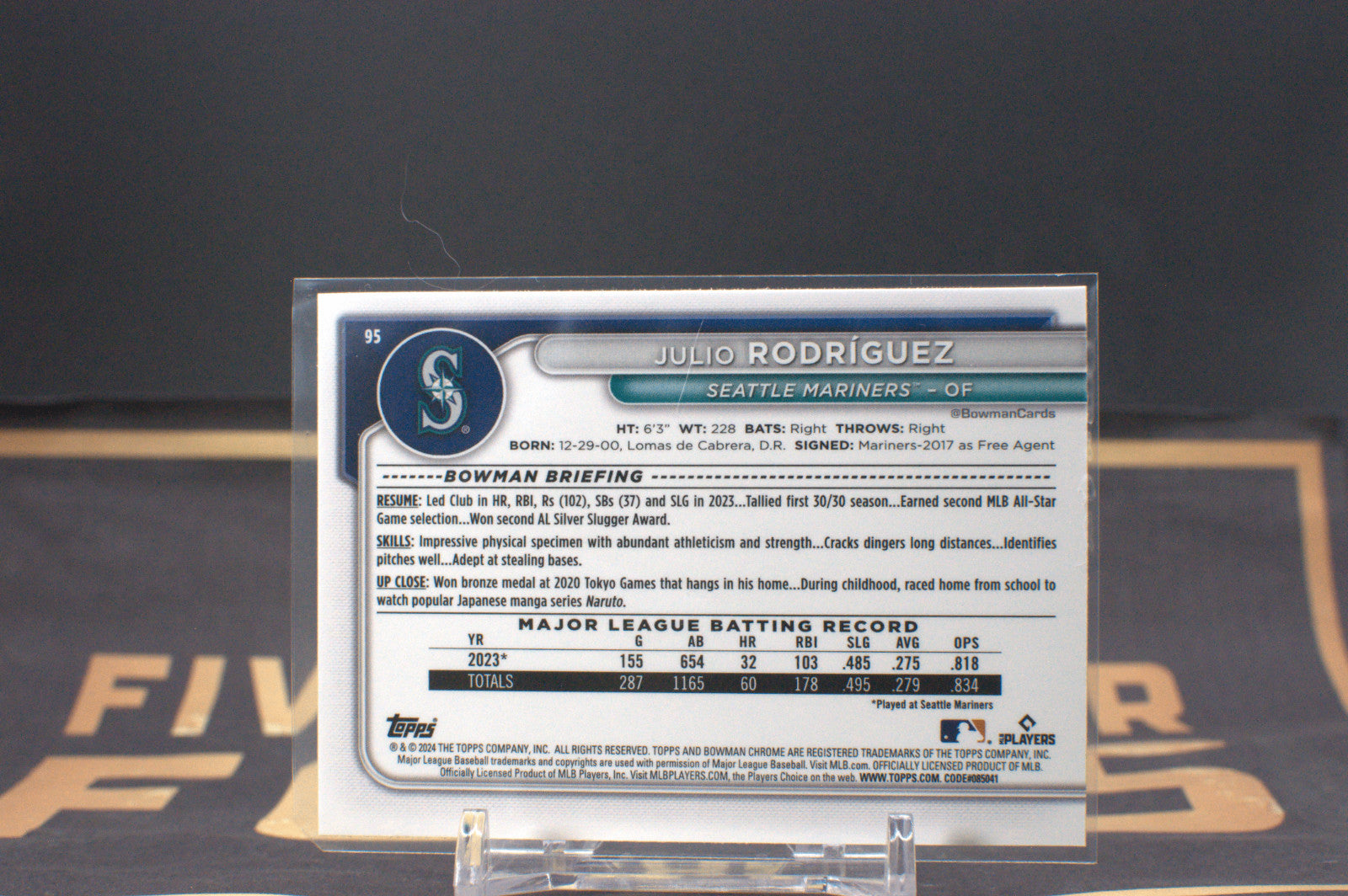 2024 Bowman Chrome Julio Rodriguez #95 **Free Shipping @ $10+**