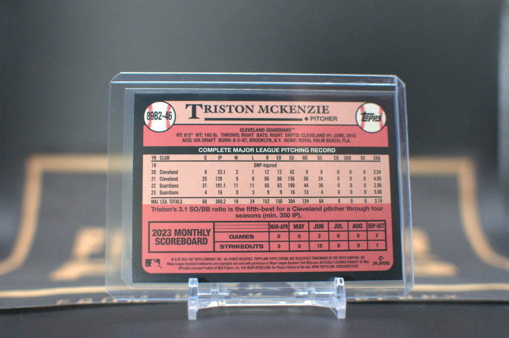 2024 Topps 1989 Mega Box Foilboard: Triston McKenzie #89B2-46