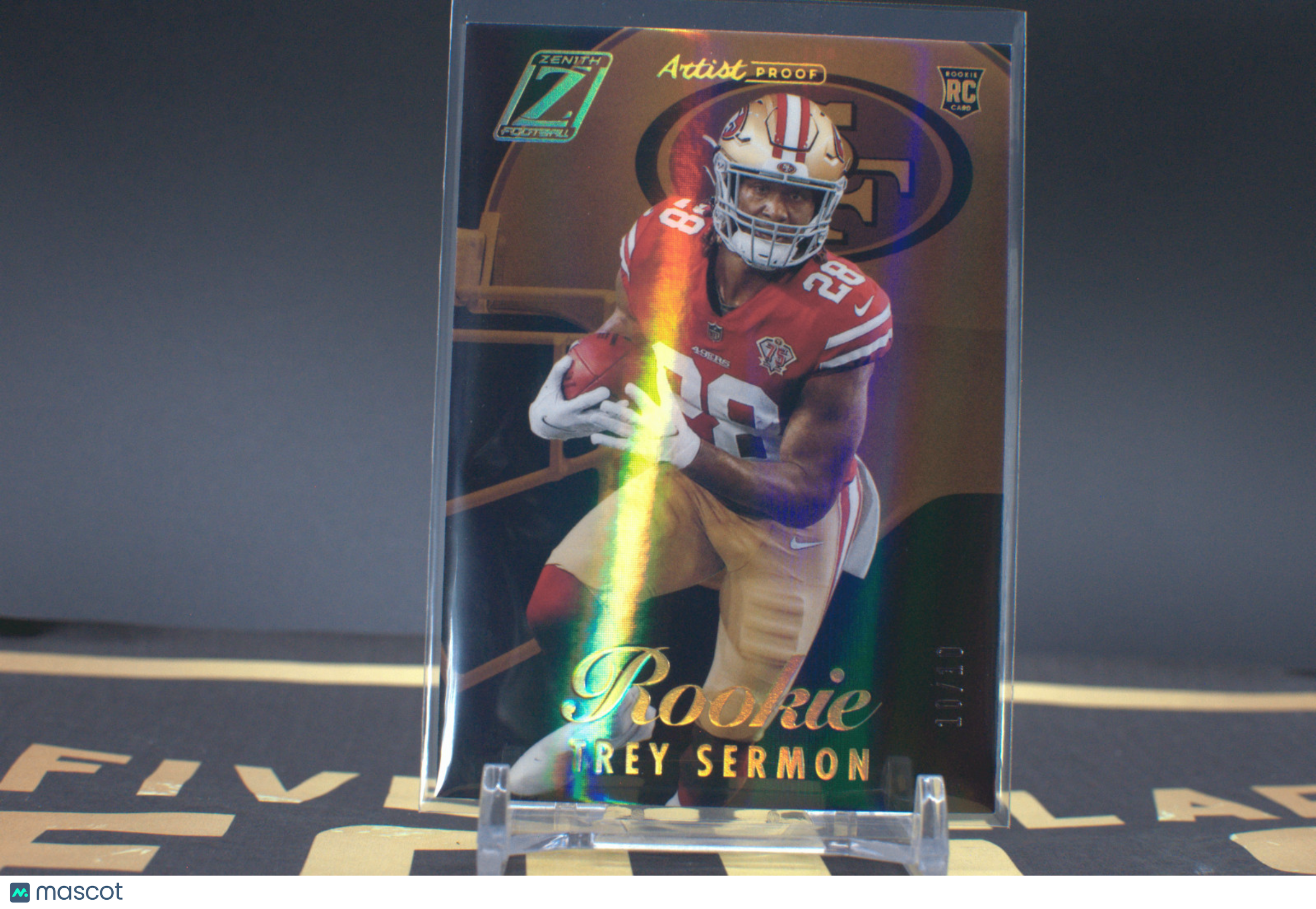 2021 Panini Zenith NFL Rookies Artist Proof Trey Sermon #72 10/10