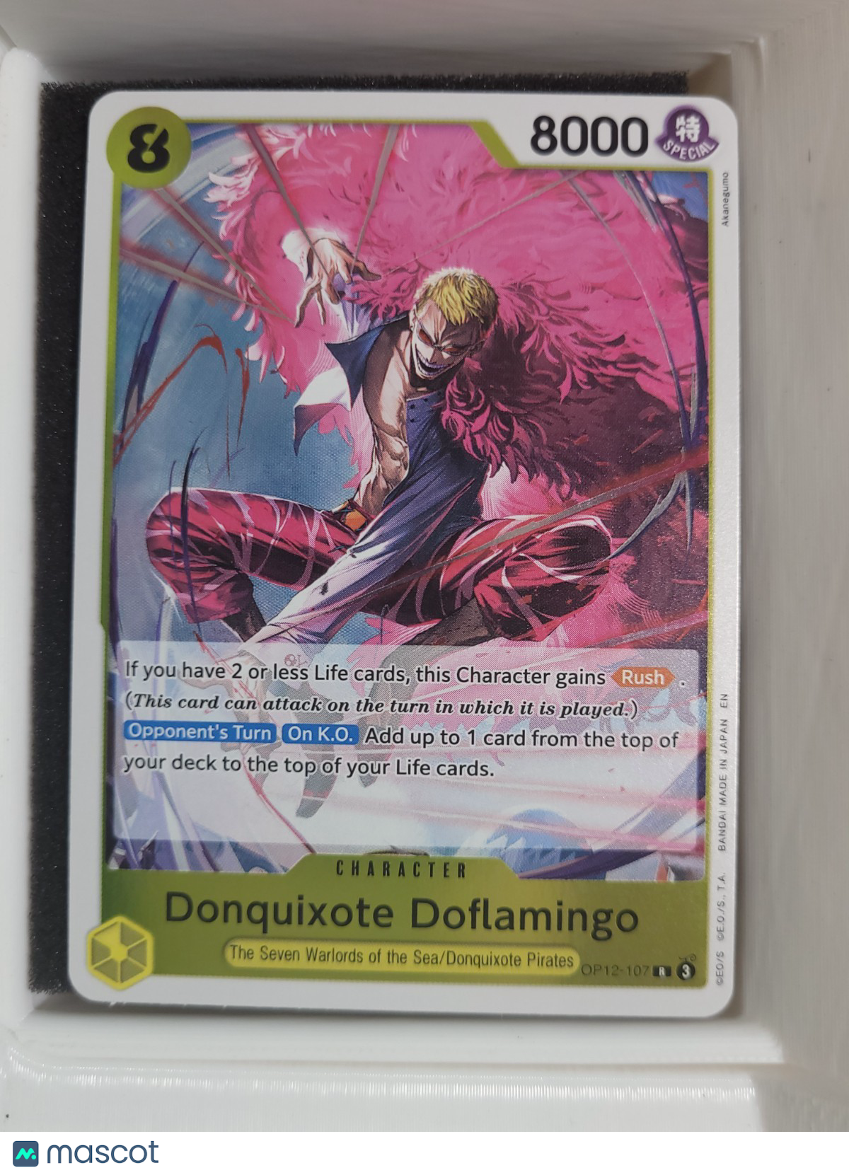 One Piece Donquixote Doflamingo OP12-107 Legacy of the Master Foil