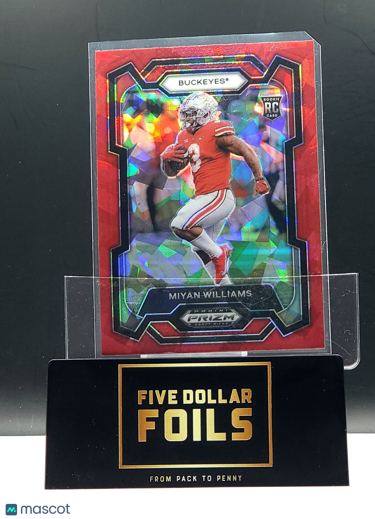 2024 Panini Prizm Draft Picks #162 Miyan Williams Red Ice