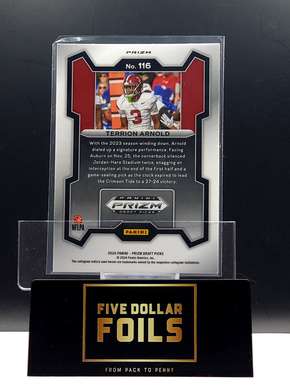 2024 Panini Prizm Draft Picks #116 Terrion Arnold Red Ice