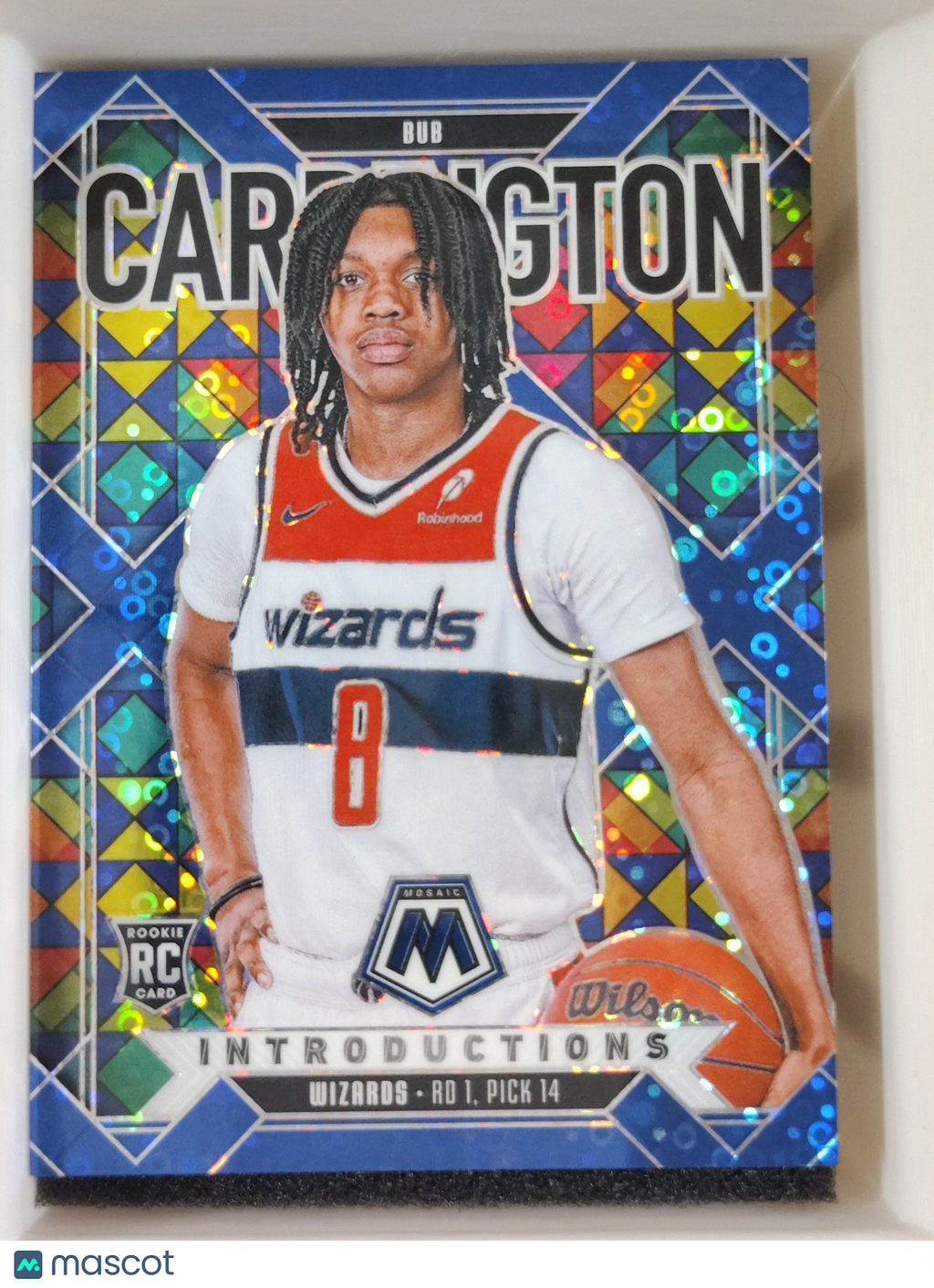 2024-25 Panini Mosaic Introductions #15 Bub Carrington Blue Fast Break 83/85