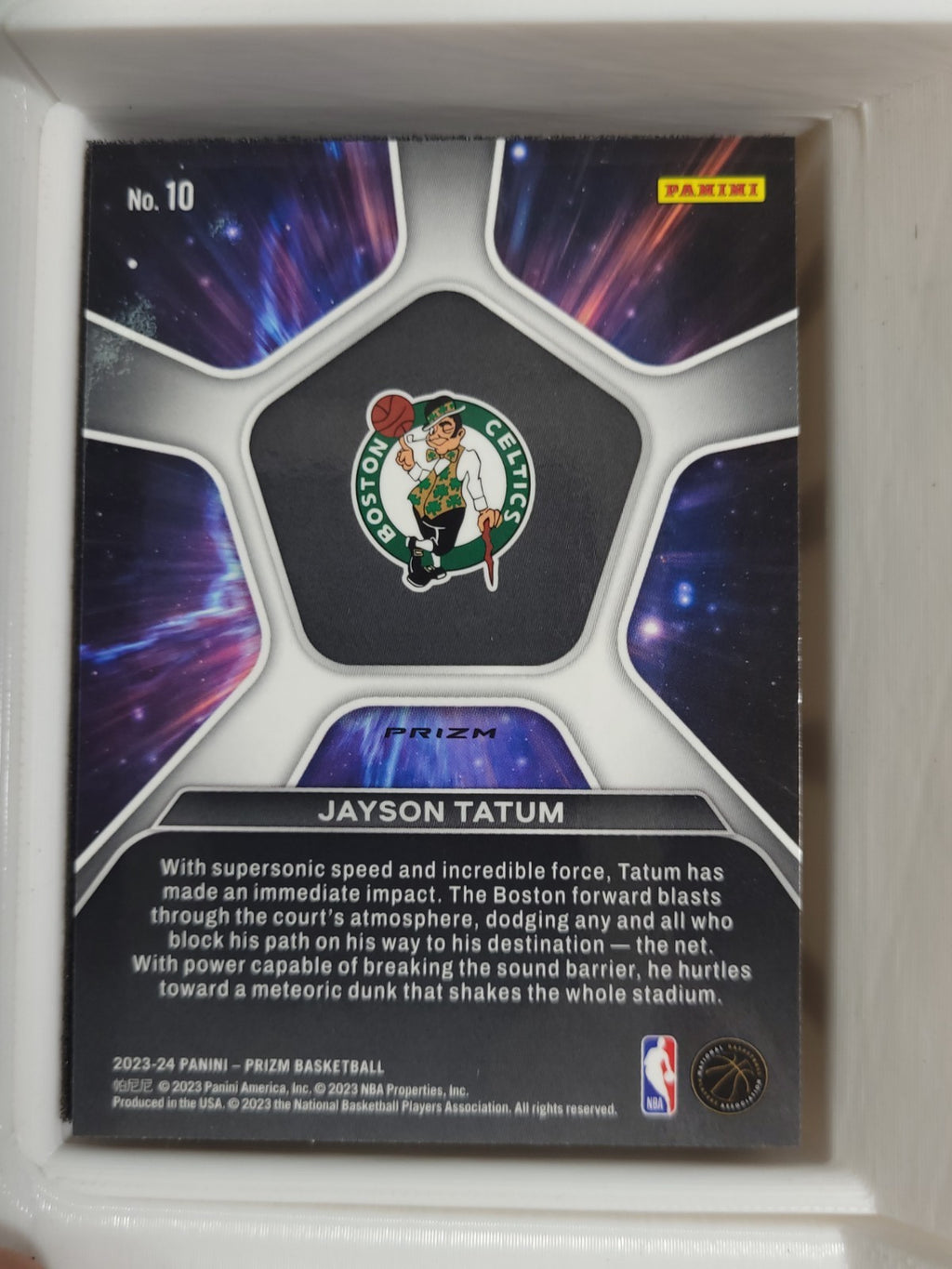 2023-24 Panini Prizm - Deep Space Jayson Tatum #10 Silver Prizm