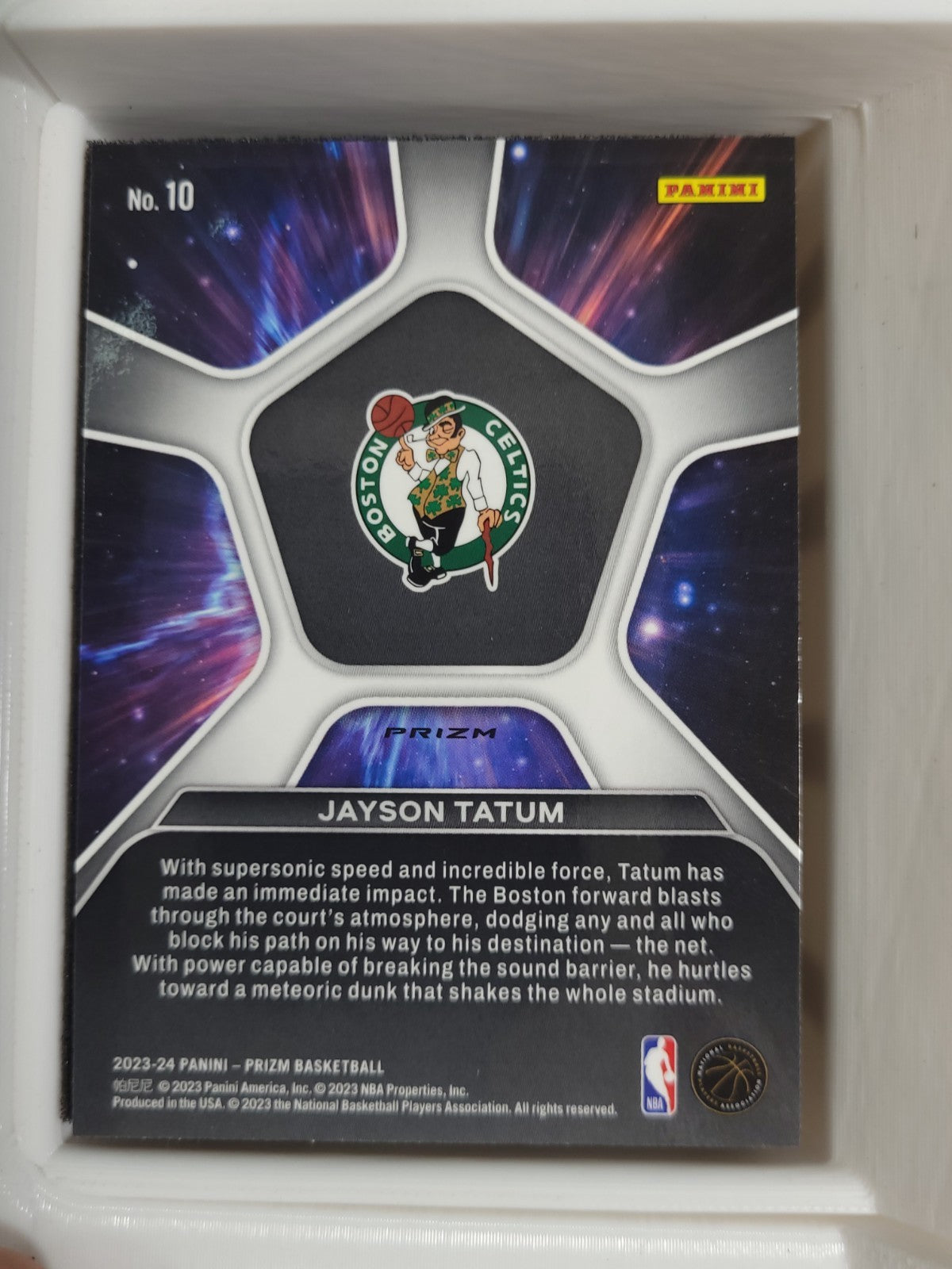 2023-24 Panini Prizm - Deep Space Jayson Tatum #10 Silver Prizm