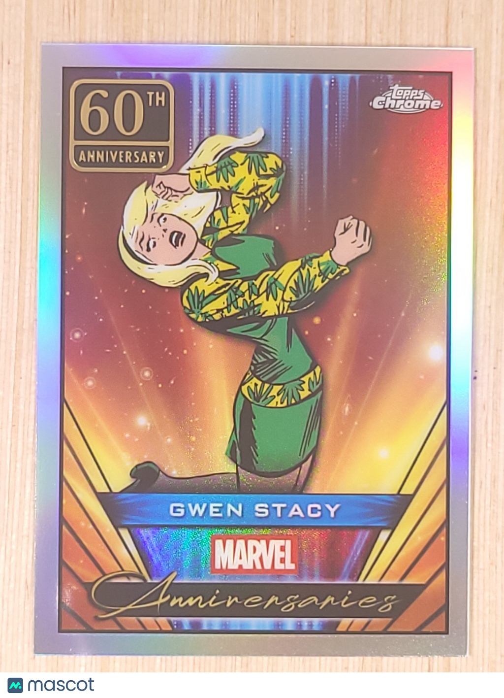 2024-25 Topps Chrome Marvel Anniversaries #MA-7 Gwen Stacy