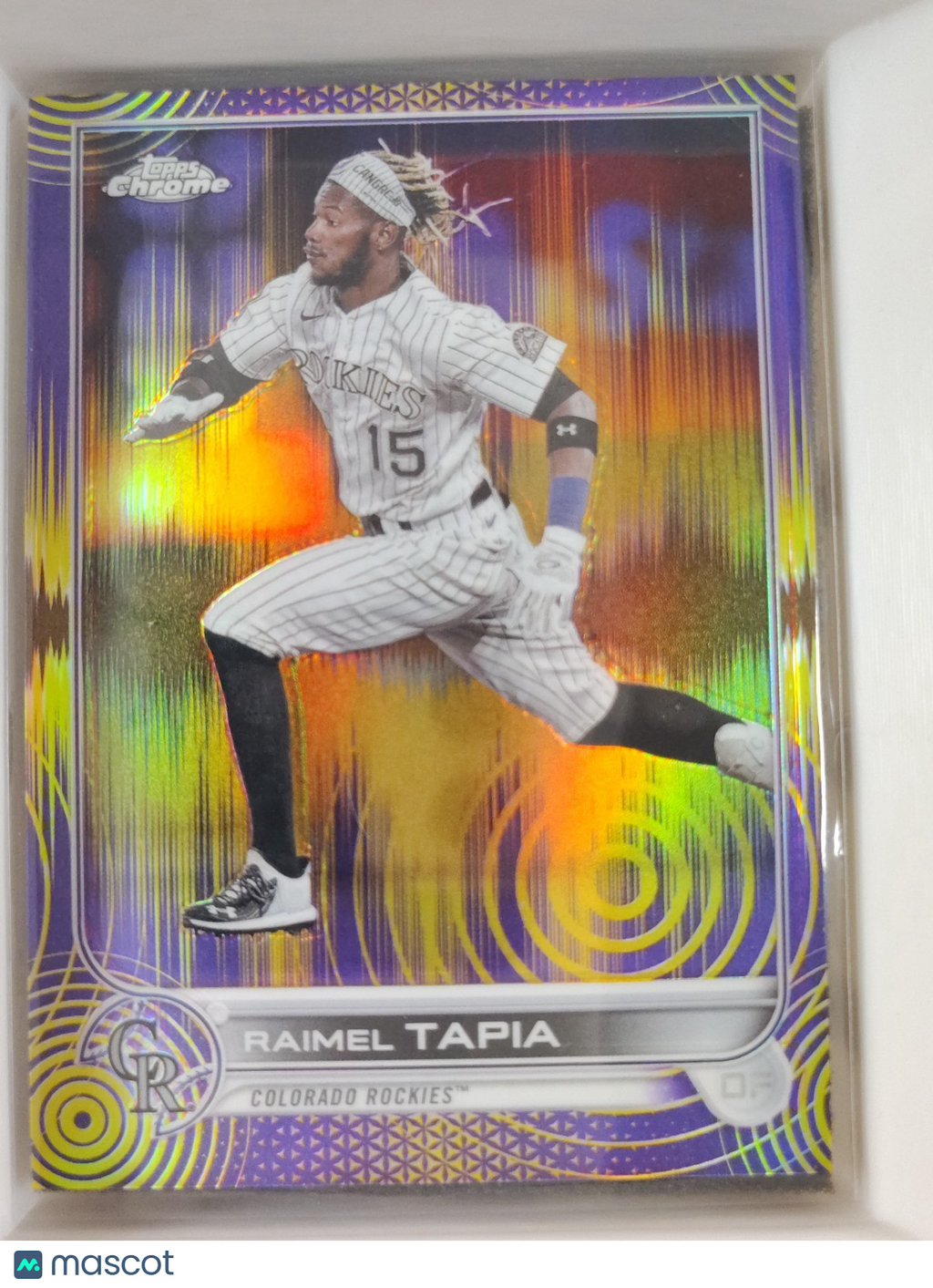 2022 Topps Chrome - Raimel Tapia #69 Purple Yellow Sonic 181/299