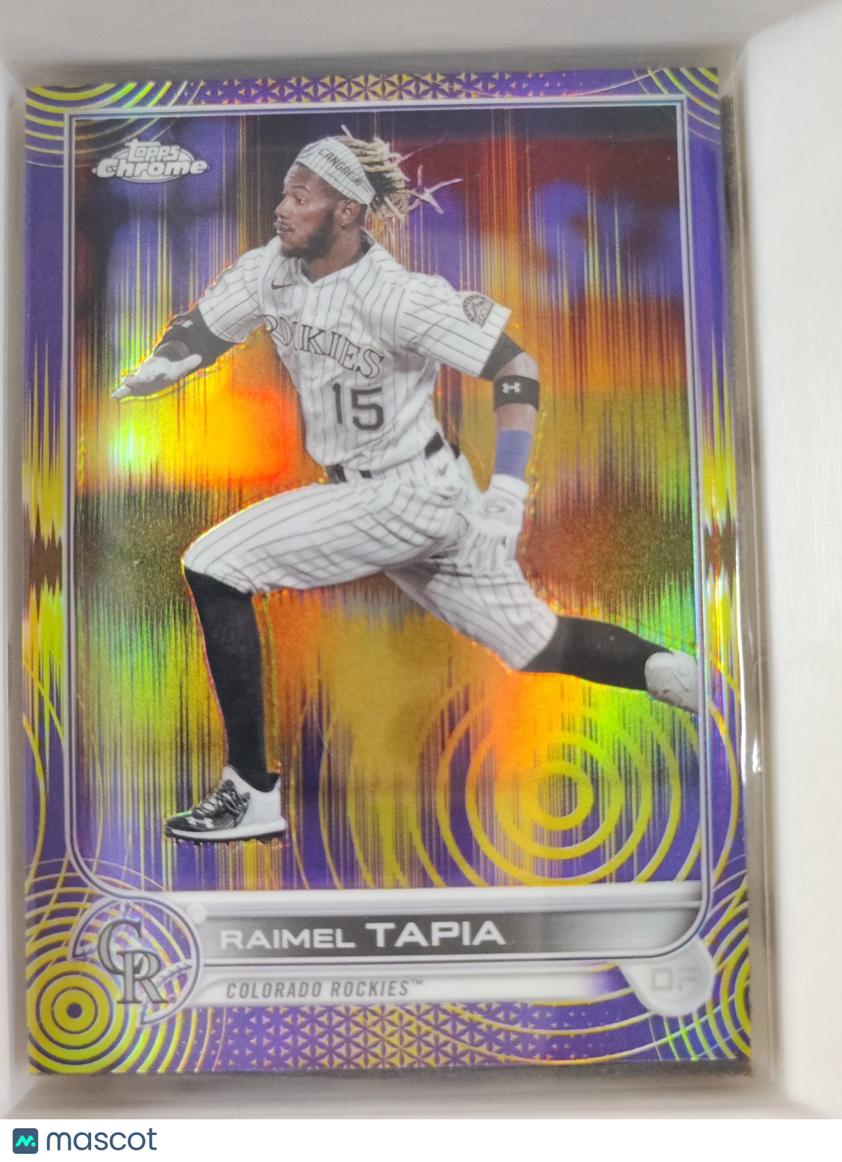 2022 Topps Chrome - Raimel Tapia #69 Purple Yellow Sonic 181/299