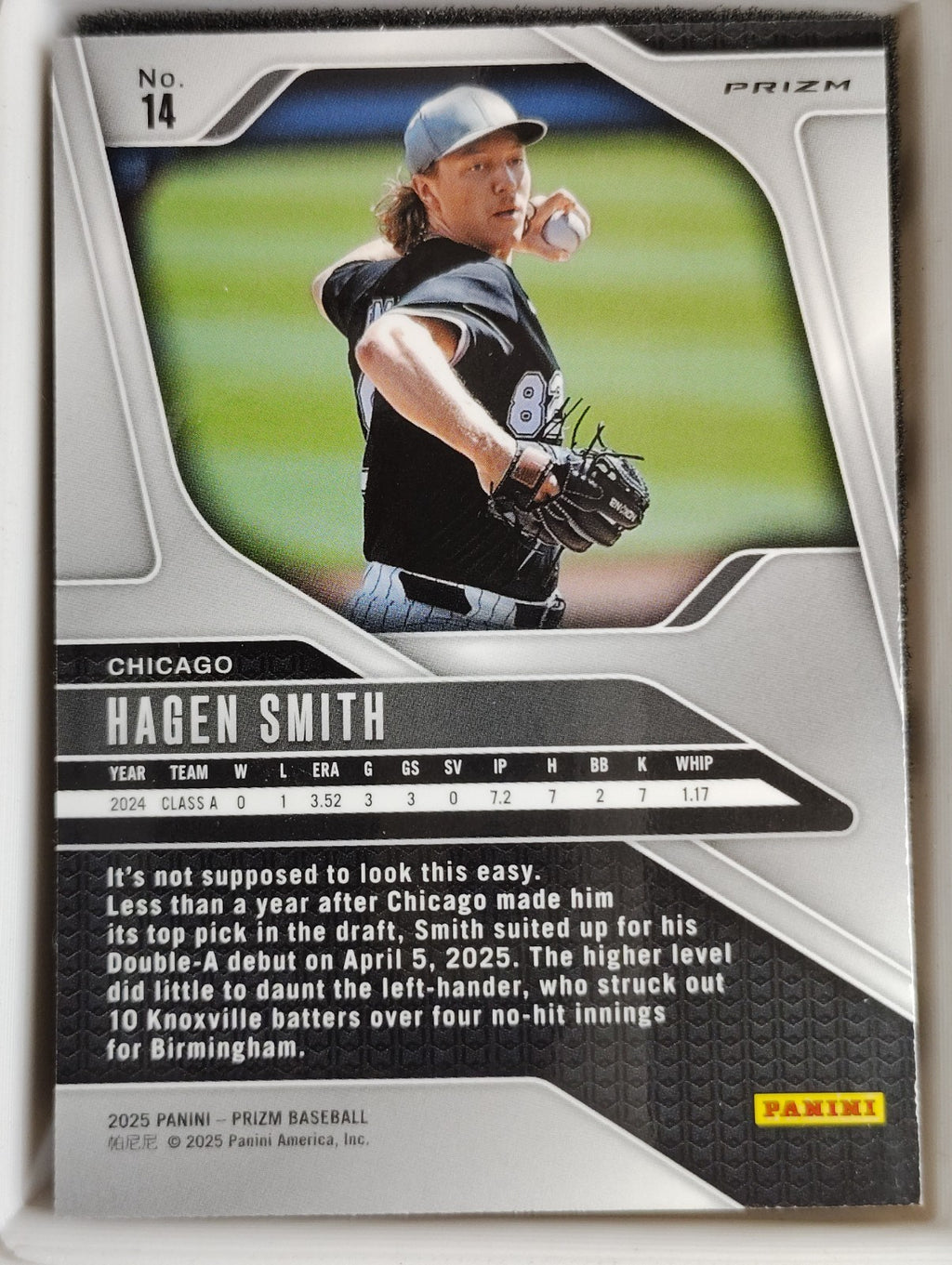 2025 Panini Prizm #14 Hagen Smith Ruby Wave