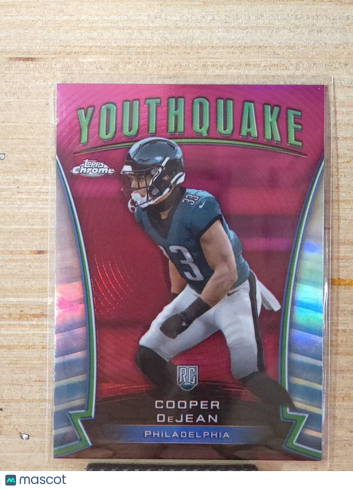 2024 Topps Chrome Football Youthquake Pink Y-11 Cooper DeJean