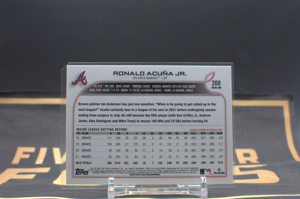 2022 Topps Series 1 - #200 Ronald Acuña Jr.