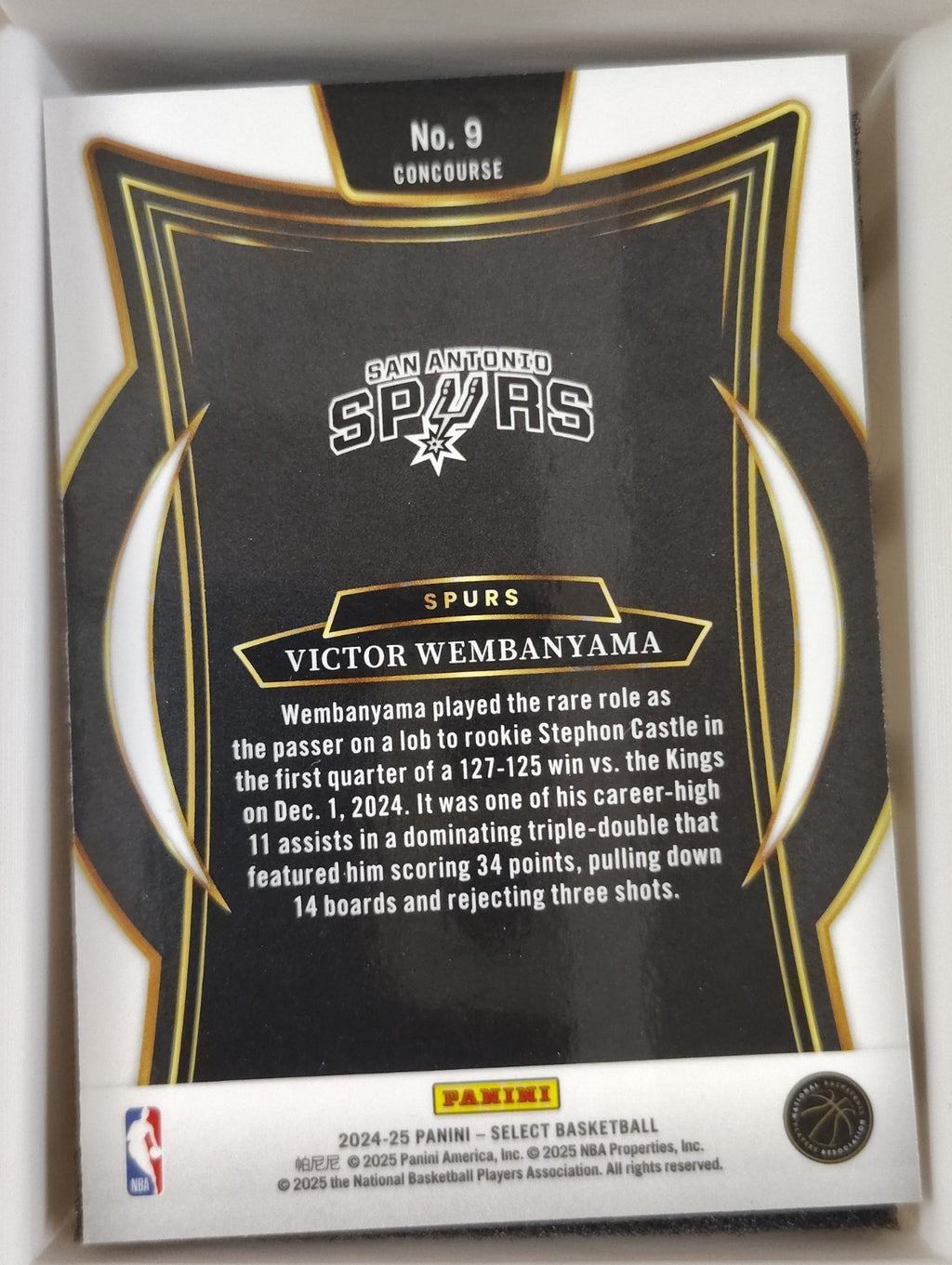 2024-25 Panini Select - Concourse Victor Wembanyama #9