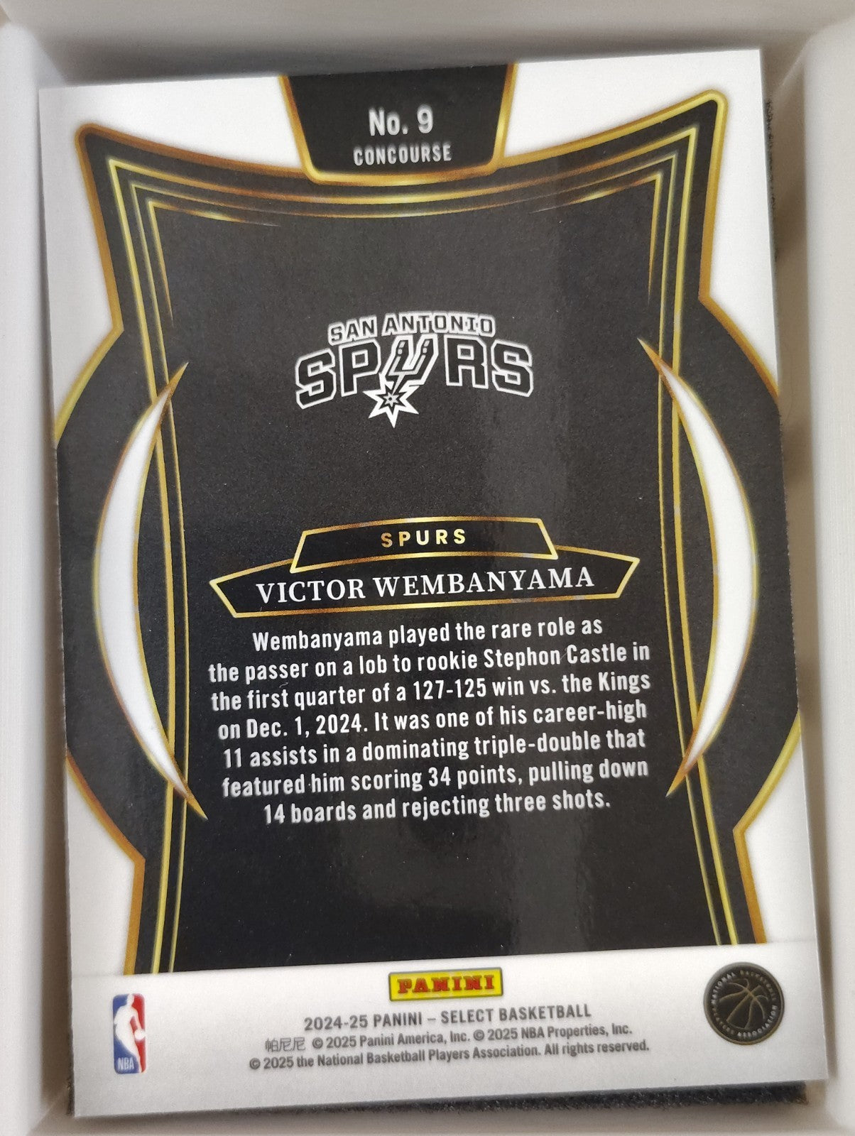2024-25 Panini Select - Concourse Victor Wembanyama #9