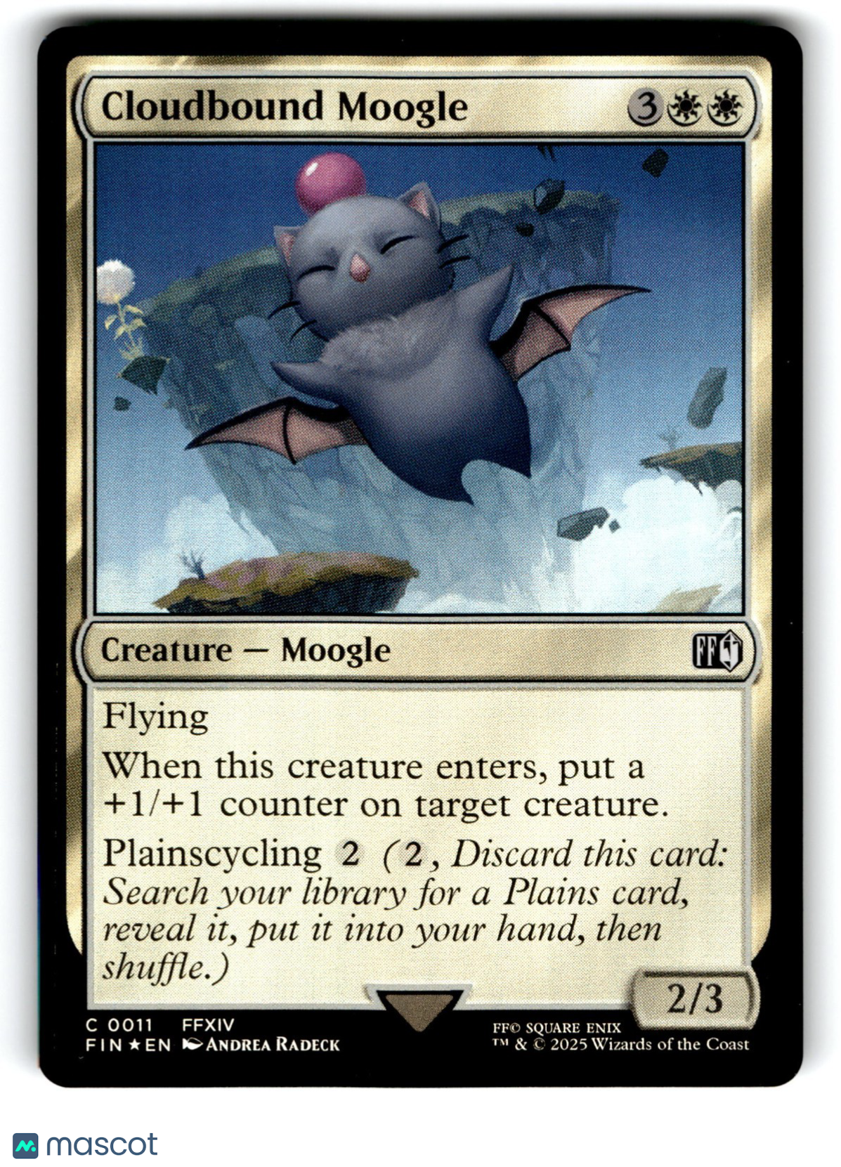 Final Fantasy Magic: The Gathering Cloudbound Moogle Foil
