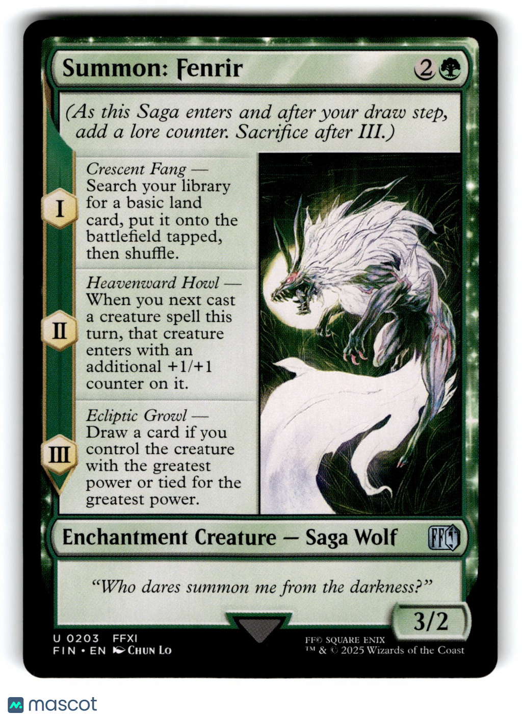 Summon: Fenrir Final Fantasy Regular