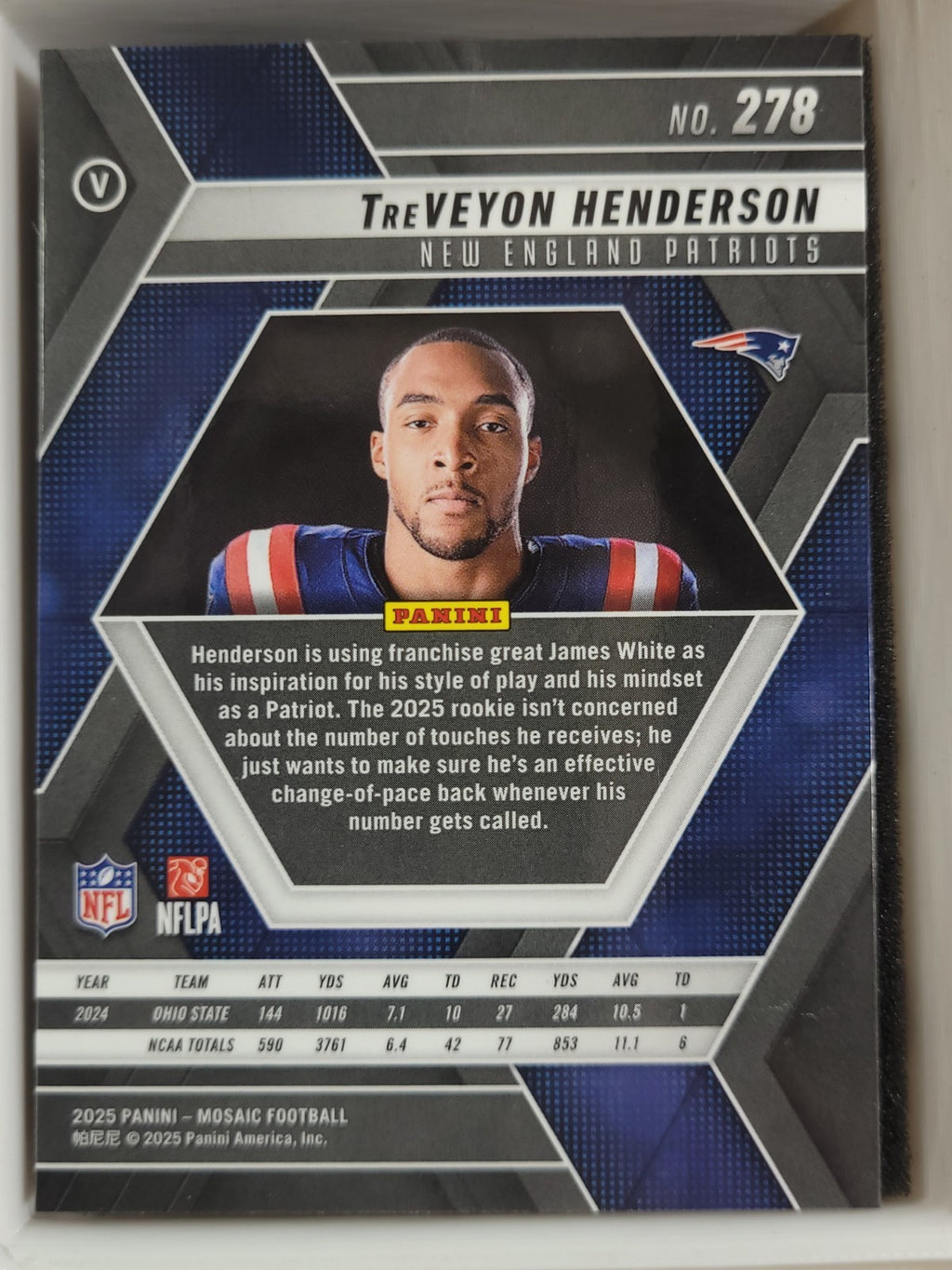 2025 Panini Moasic  Treveyon Henderson #278