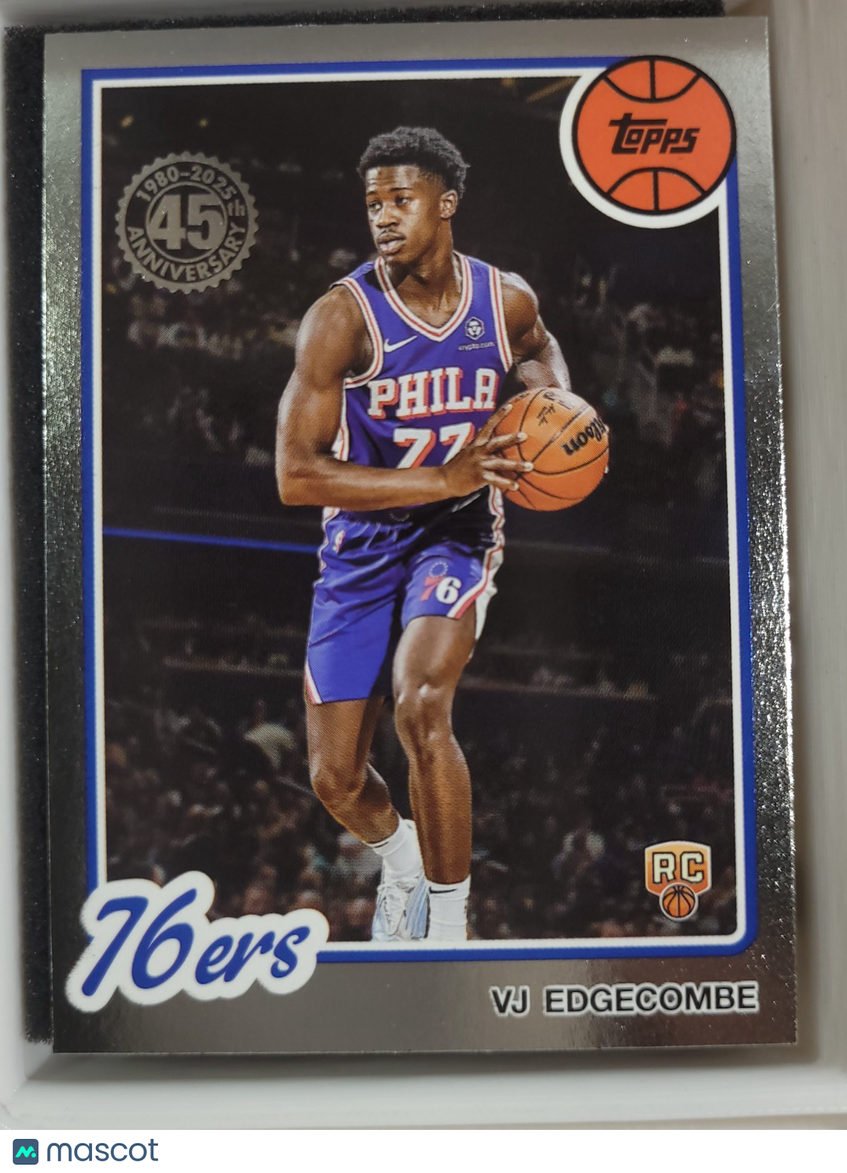 2025-26 Topps Basketball 45th Anniv. 80BK-96 VJ Edgecombe Foil