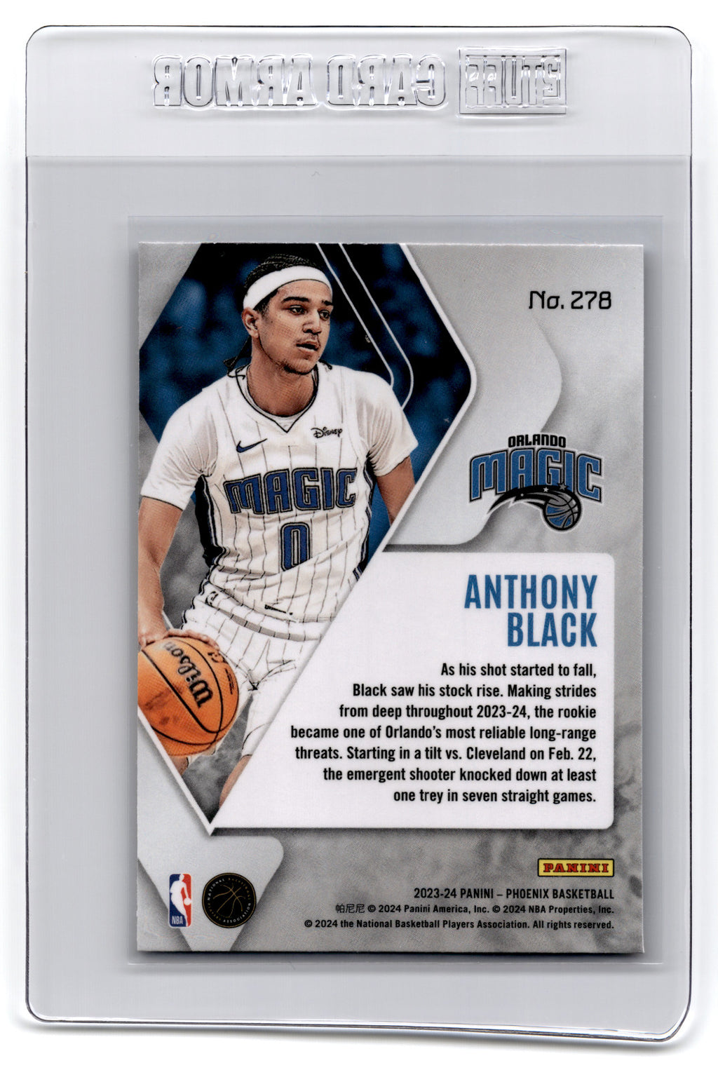 2023 Panini Phoenix Anthony Black #278 **Free Shipping @ $10+**