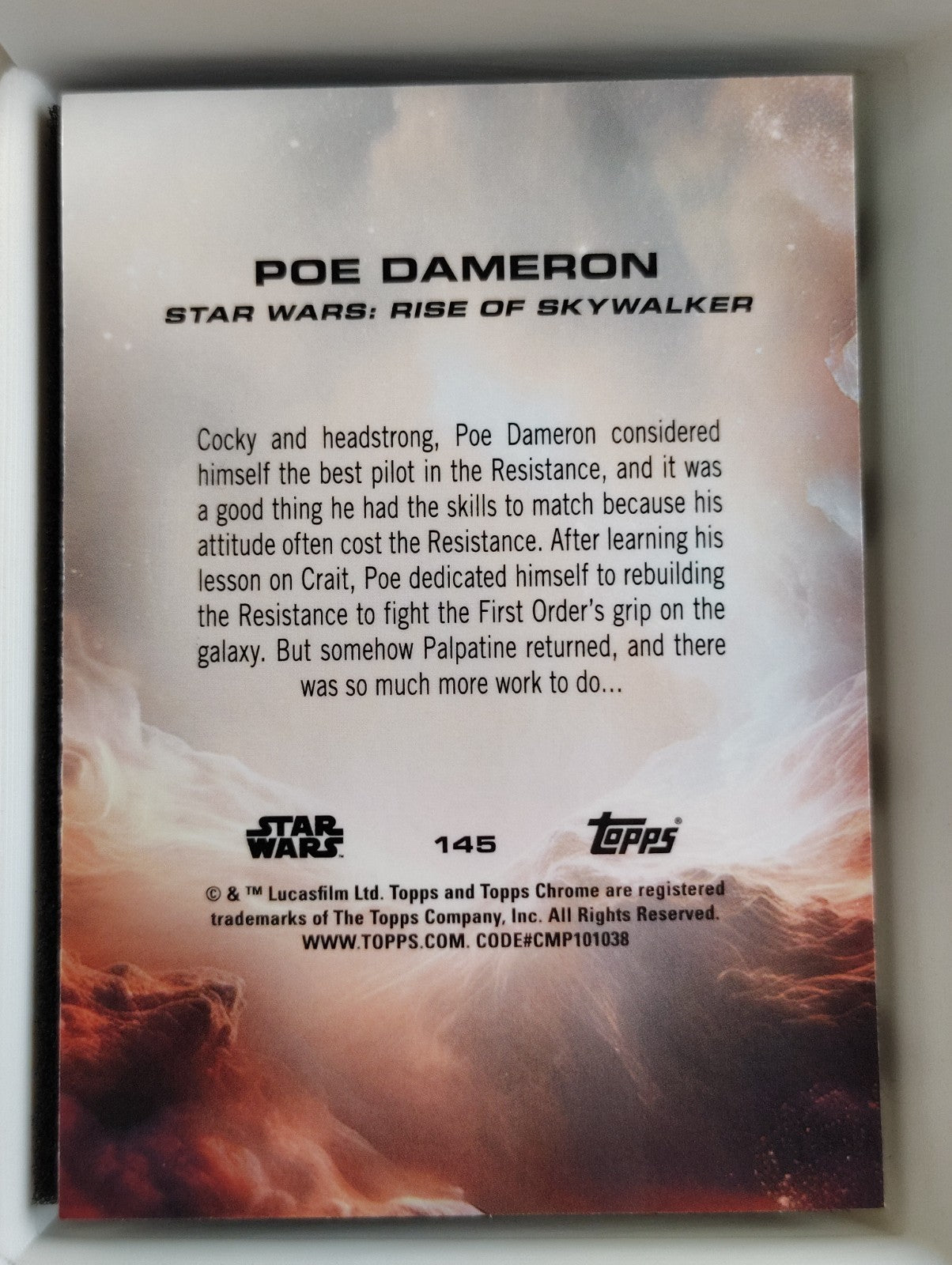 2025 Topps Chrome Star Wars #145 Poe Dameron