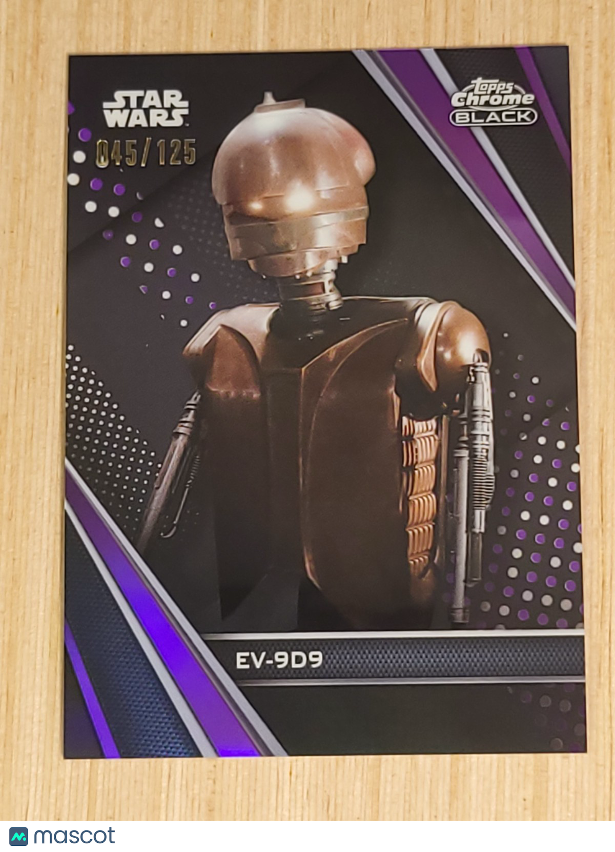 2023 Topps Chrome Black Star Wars EV-9D9 #24 Purple 045/125