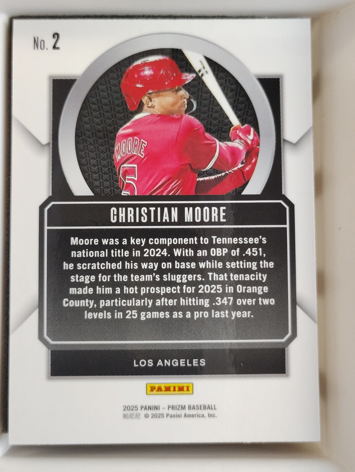 2025 Panini Prizm Talisman #2 Christian Moore