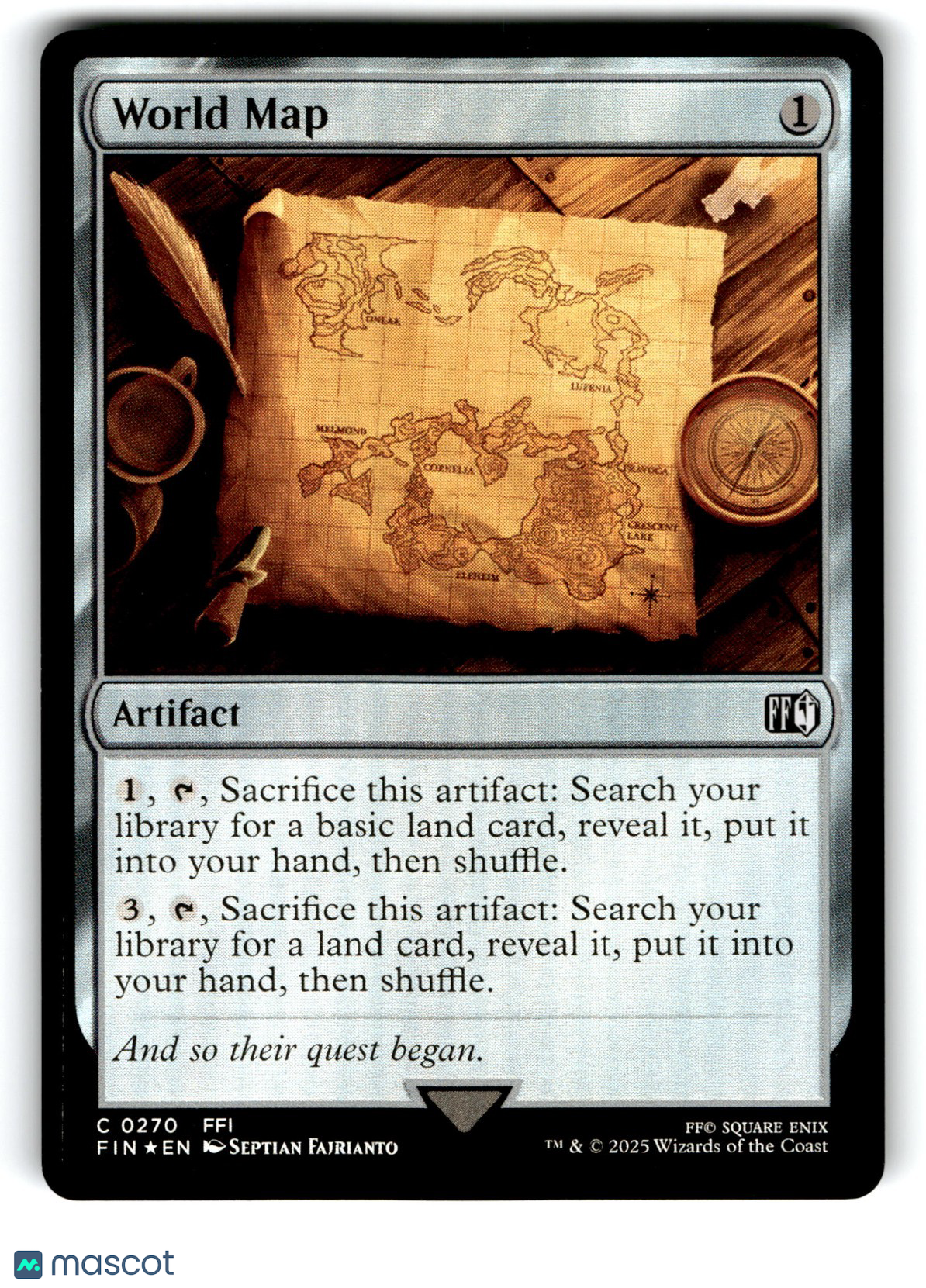 World Map Final Fantasy Regular Foil