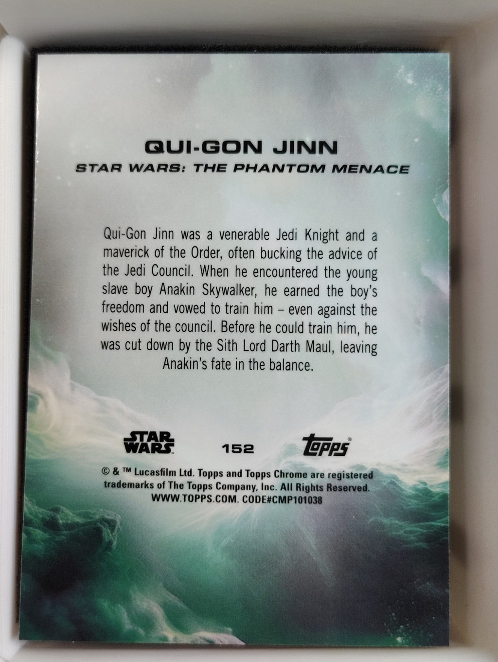 2025 Topps Chrome Star Wars #152 Qui-Gon Jinn