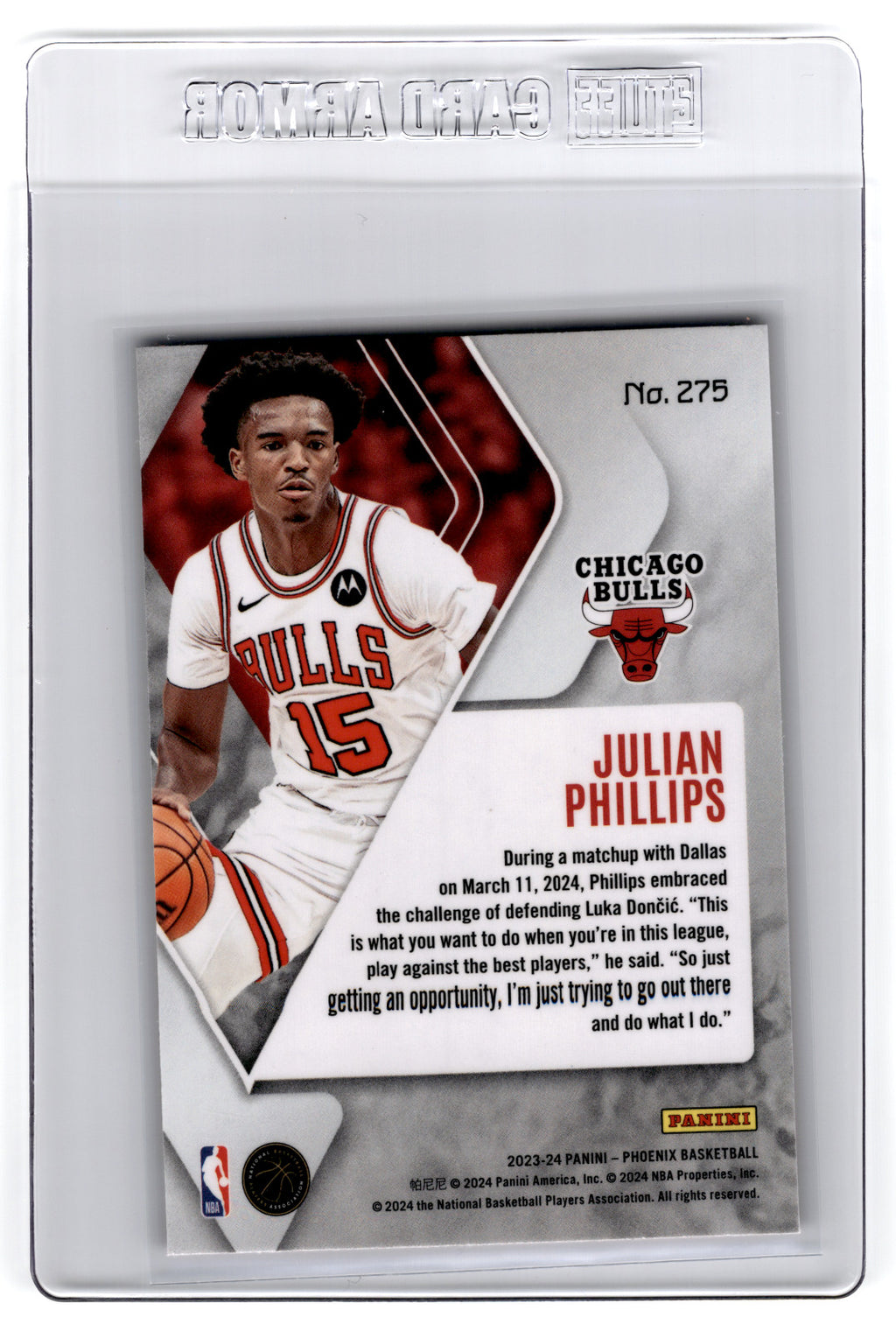 2023 Panini Phoenix Julian Phillips [Red Ice] #275  **Free Shipping @ $10+**