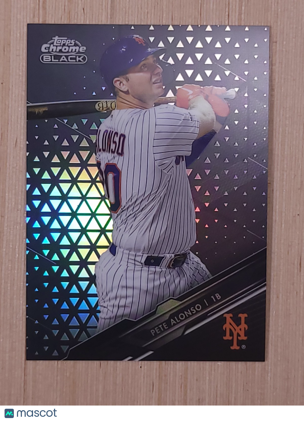 2020 Topps Chrome Black - Pete Alonso #15 Refractor 096/199
