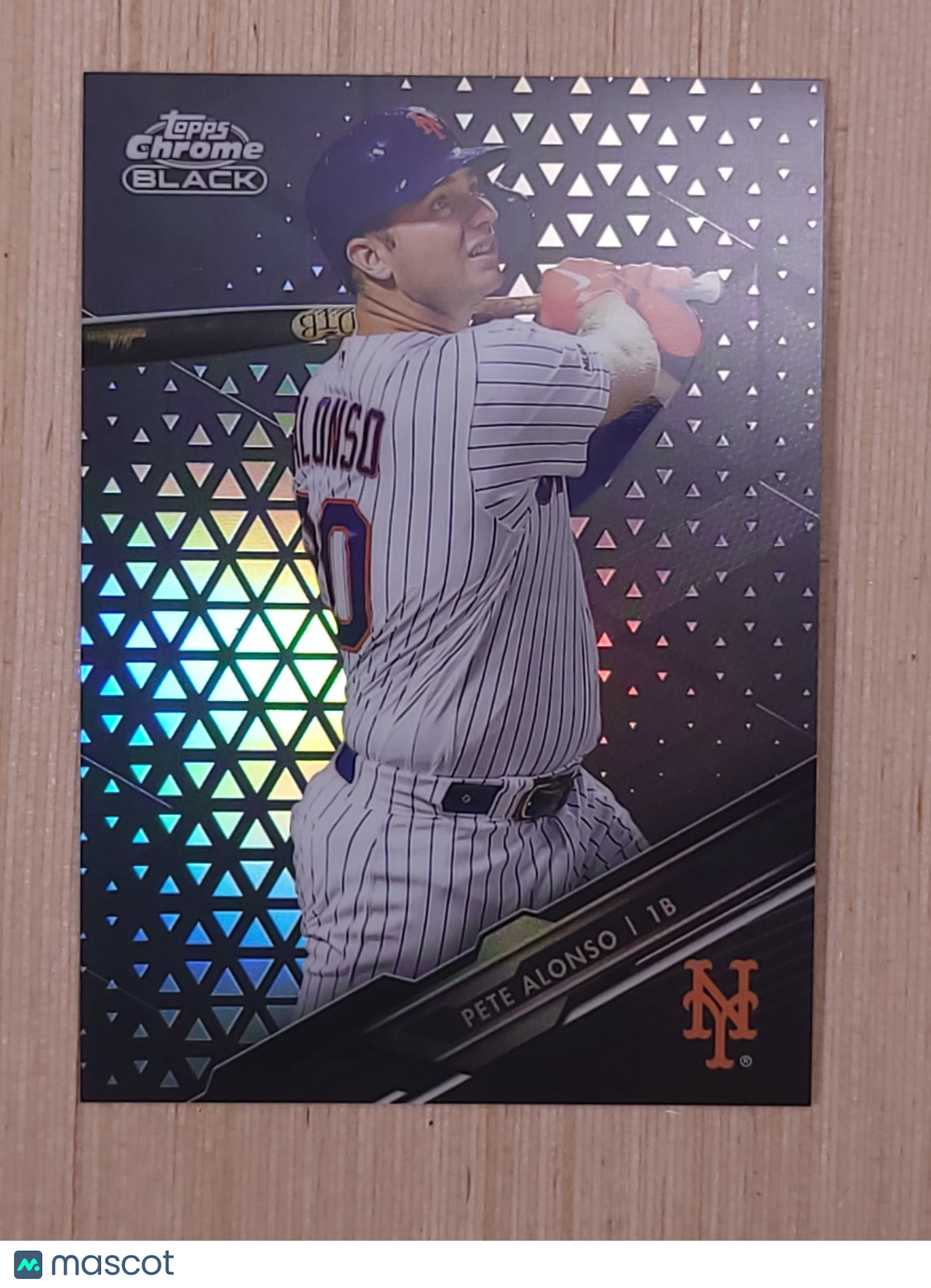 2020 Topps Chrome Black - Pete Alonso #15 Refractor 096/199