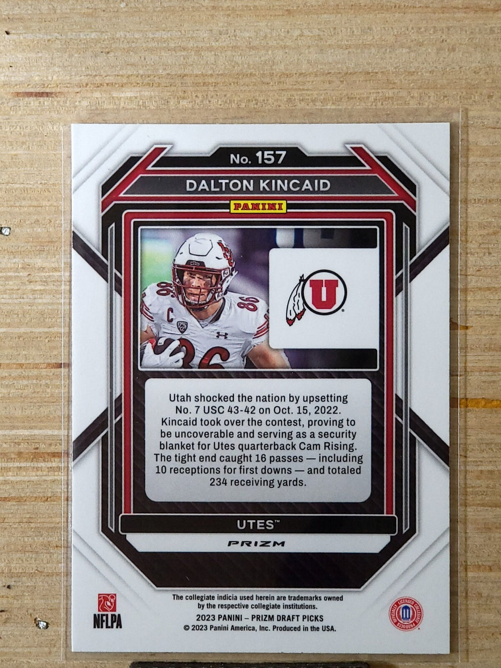2023 Panini Prizm Draft Picks - Dalton Kincaid #157 Ruby Wave Prizm