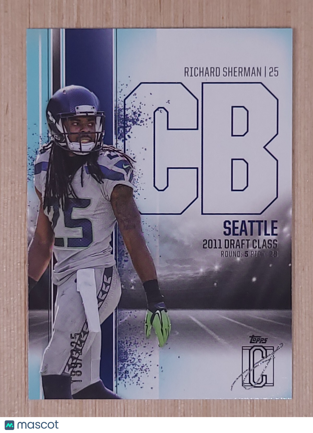 2025 Topps Signature Class #56 Richard Sherman Teal 189/225