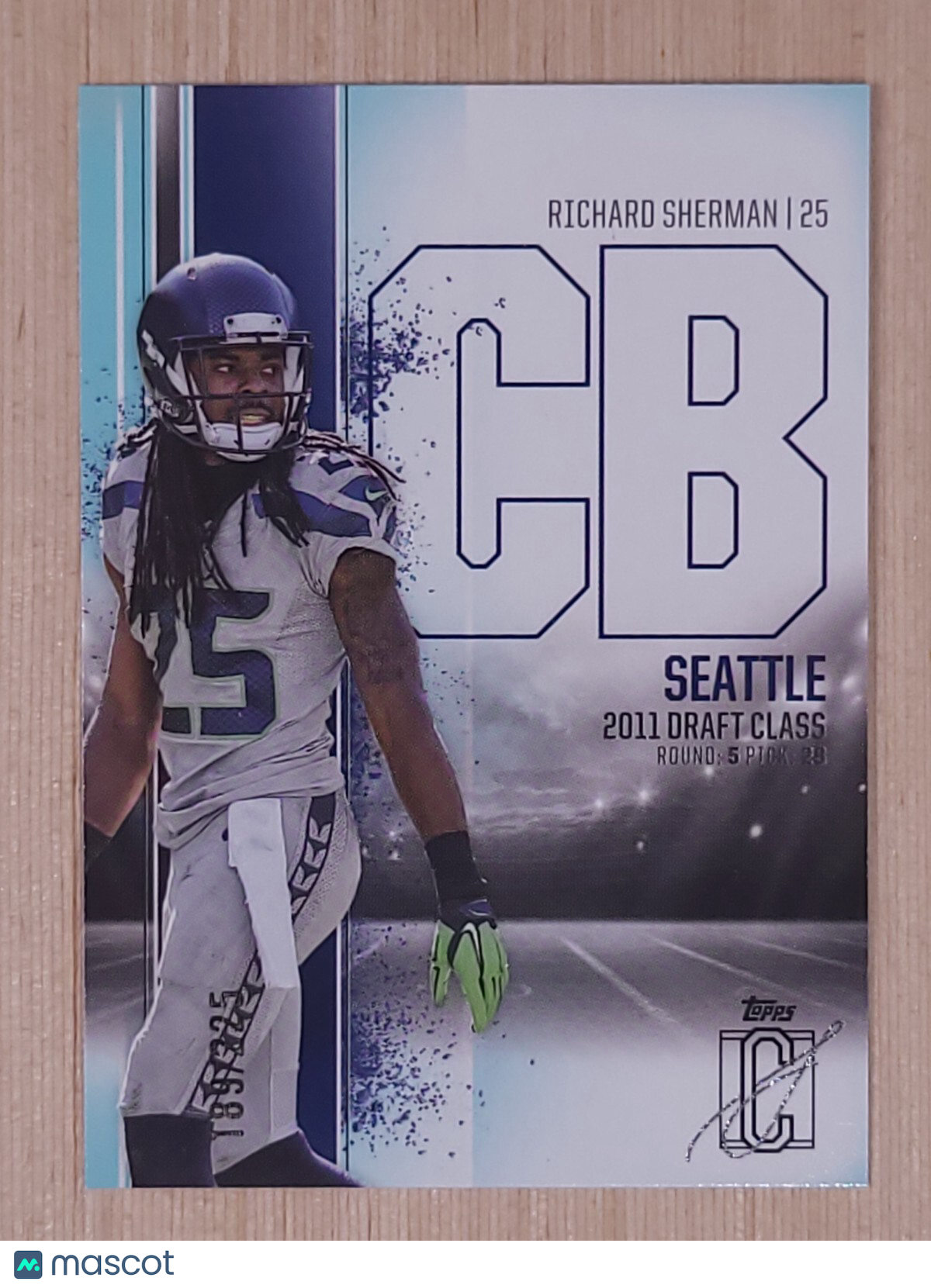 2025 Topps Signature Class #56 Richard Sherman Teal 189/225
