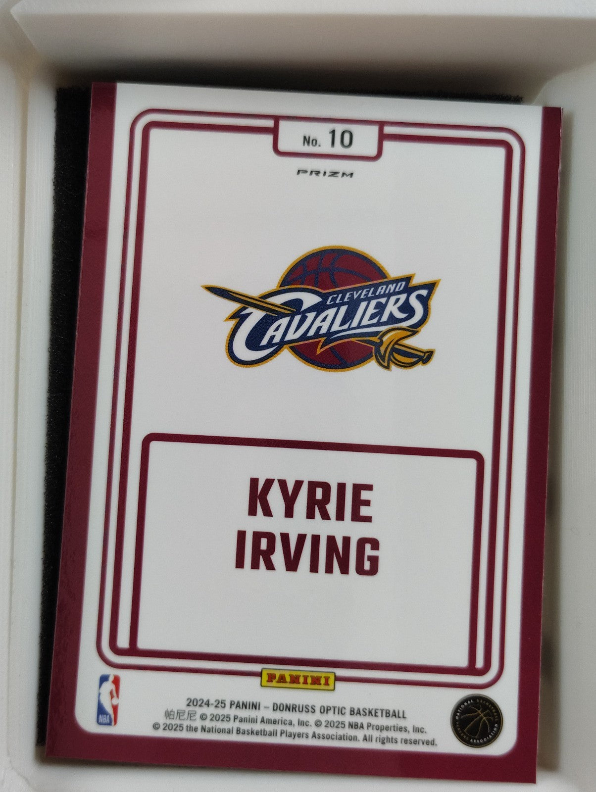 2024-25 Panini Donruss Optic Winner Stays #10 Kyrie Irving Purple