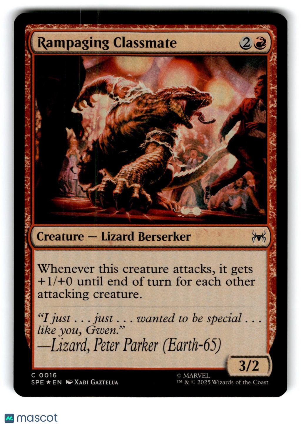 Rampaging Classmate Marvel's Spider-Man: Eternal-Legal Foil