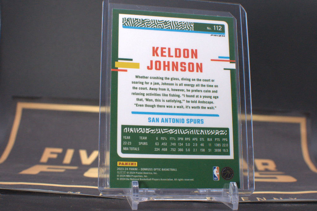 2023-24 Donruss Optic - Holo Prizm #112 Keldon Johnson**Free Shipping @ $10+**