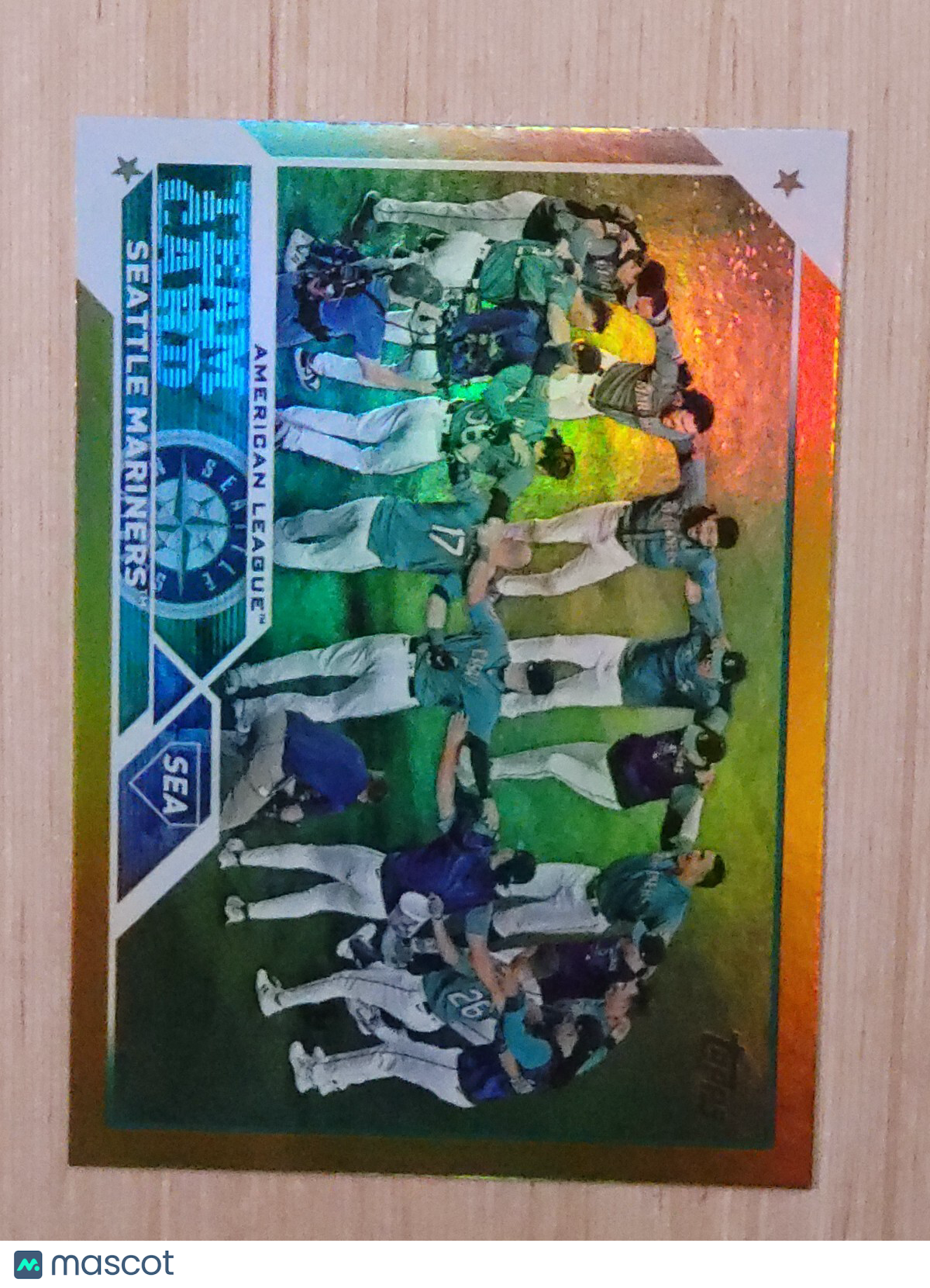 2023 Topps Series 2 - Seattle Mariners #627 Gold Foil