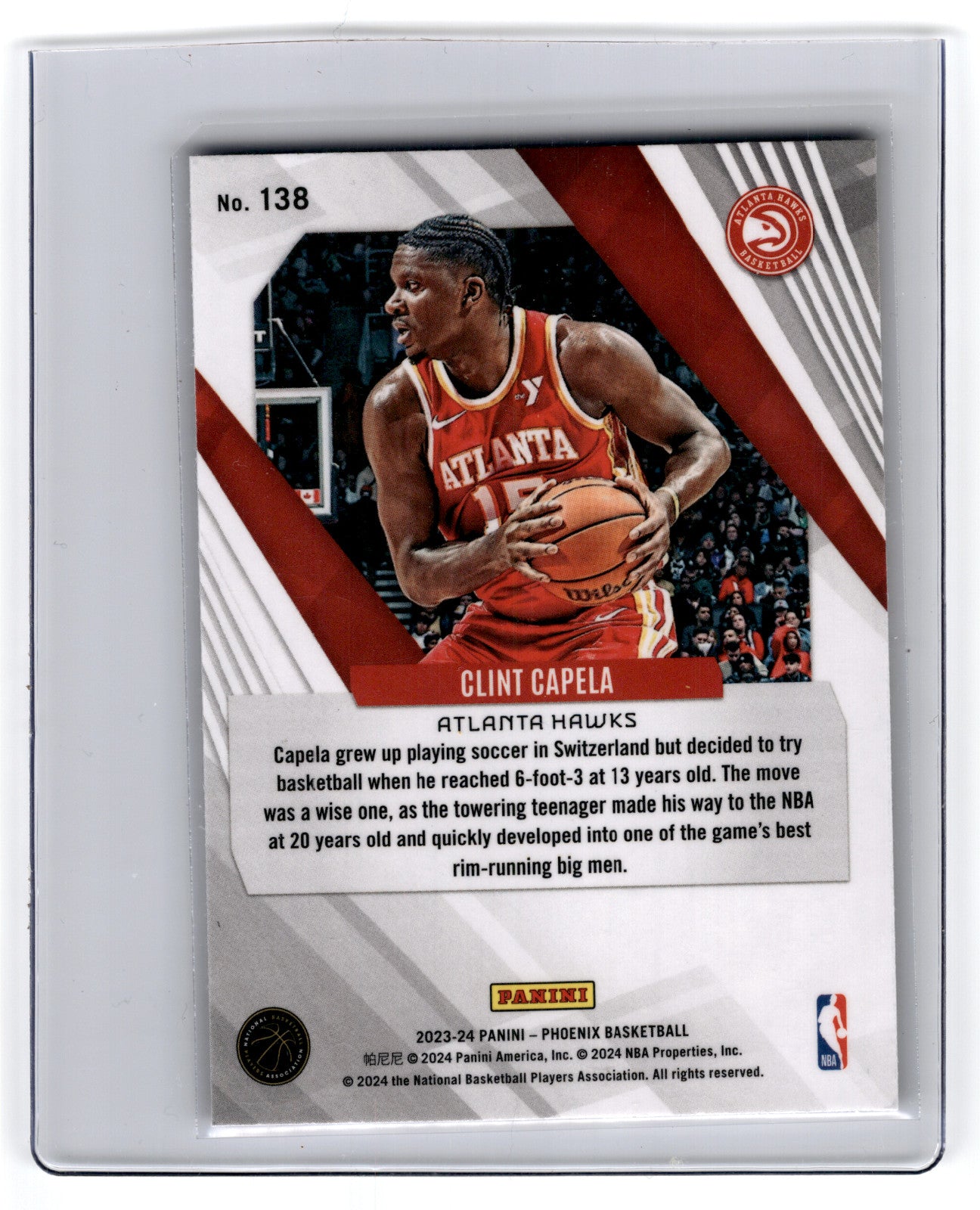 2023 Panini Phoenix Clint Capela #138 **Free Shipping @ $10+**