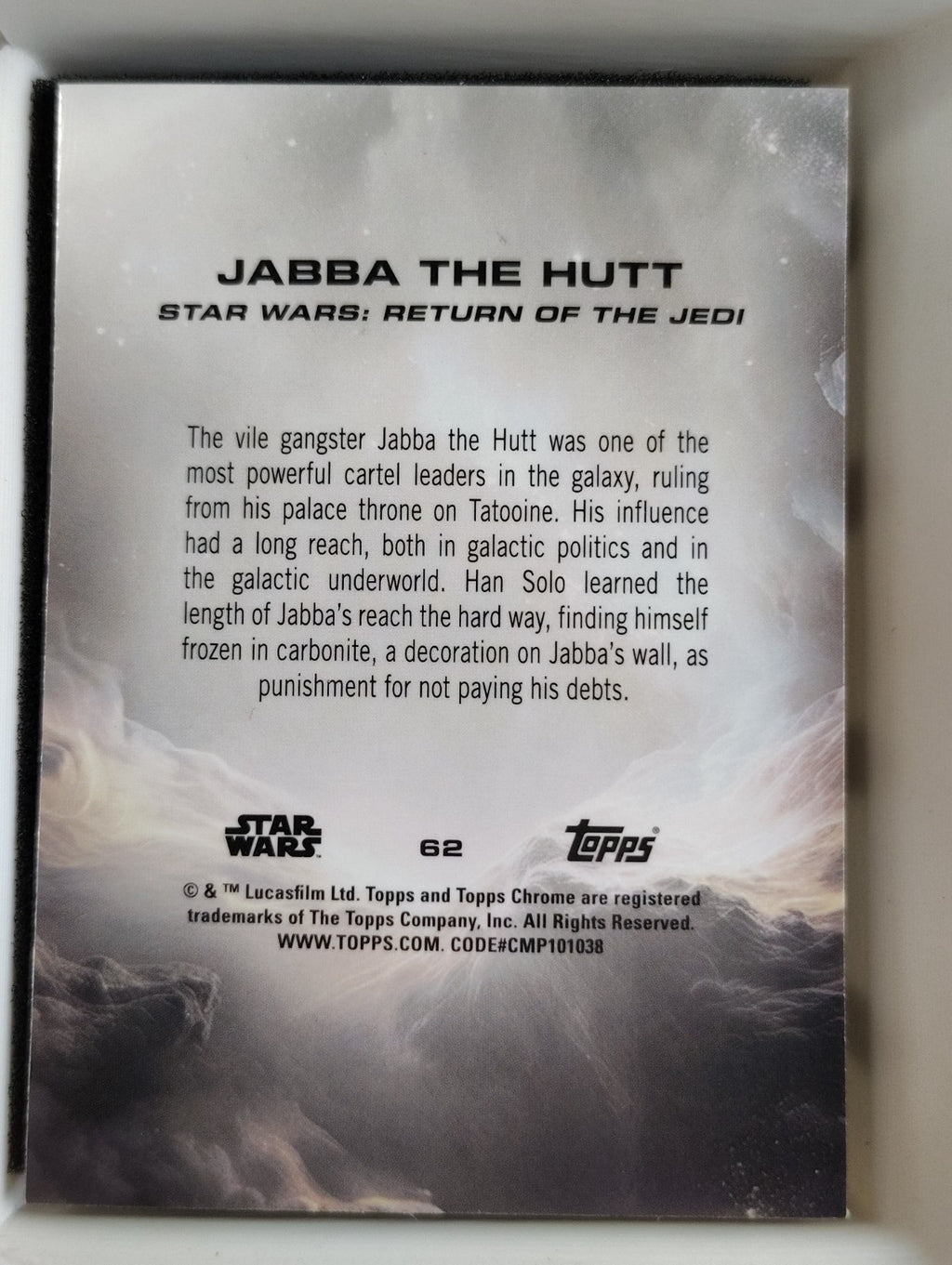 2025 Topps Chrome Star Wars #62 Jabba The Hutt