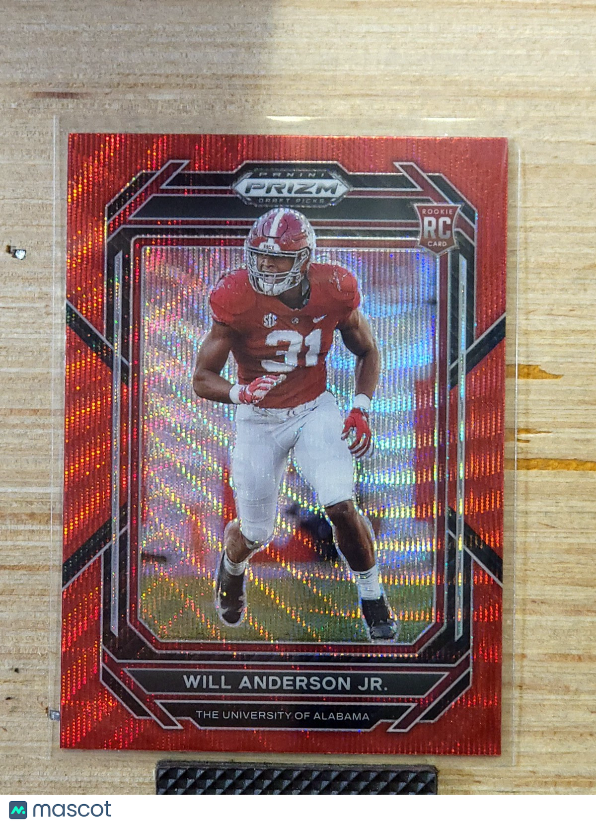 2023 Panini Prizm Draft Picks - Will Anderson #162 Ruby Wave Prizm