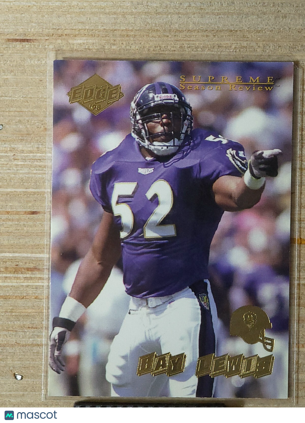 1998 Collector's Edge Supreme Season Review - Ray Lewis #12 Gold Ingot