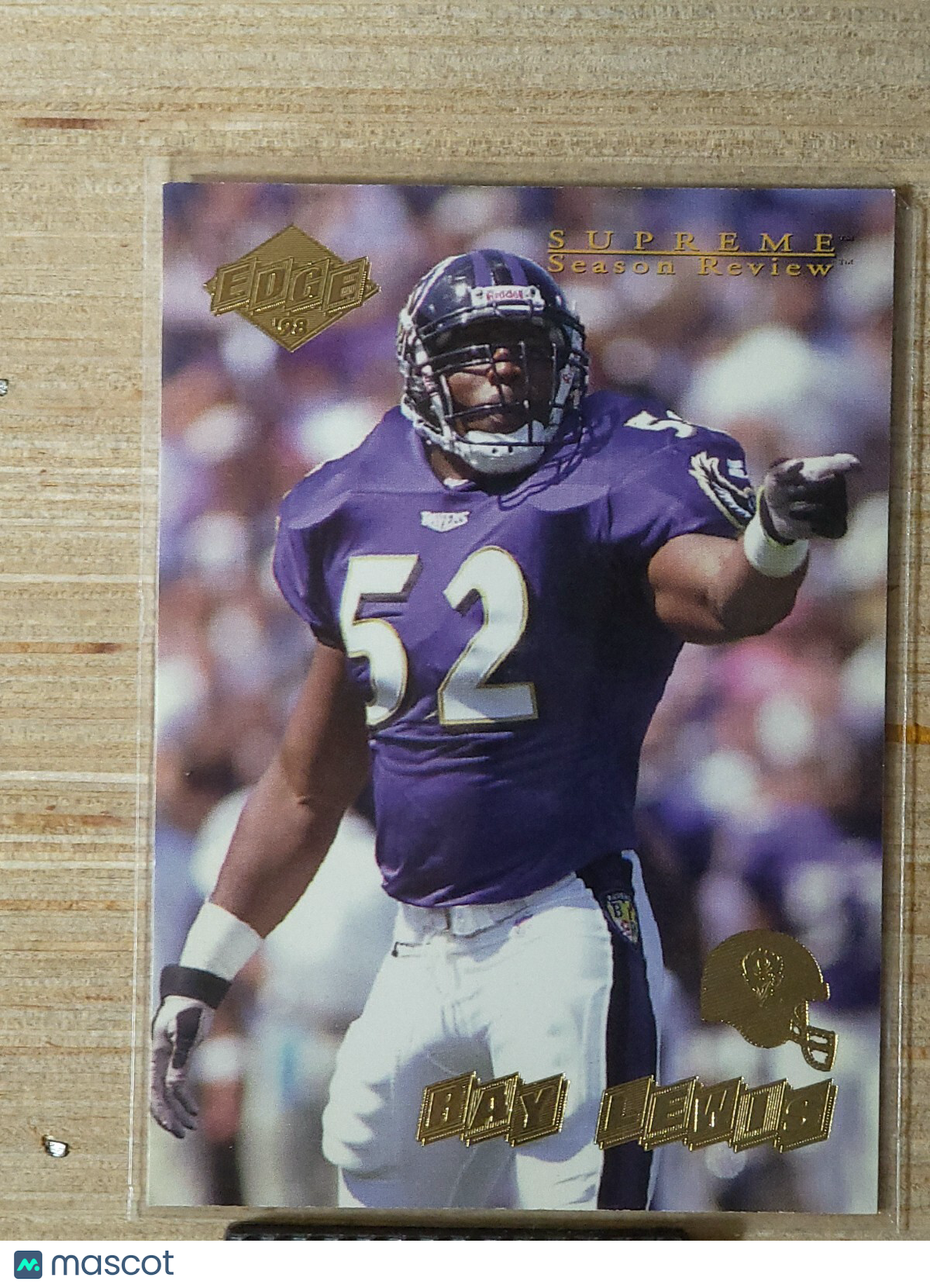 1998 Collector's Edge Supreme Season Review - Ray Lewis #12 Gold Ingot