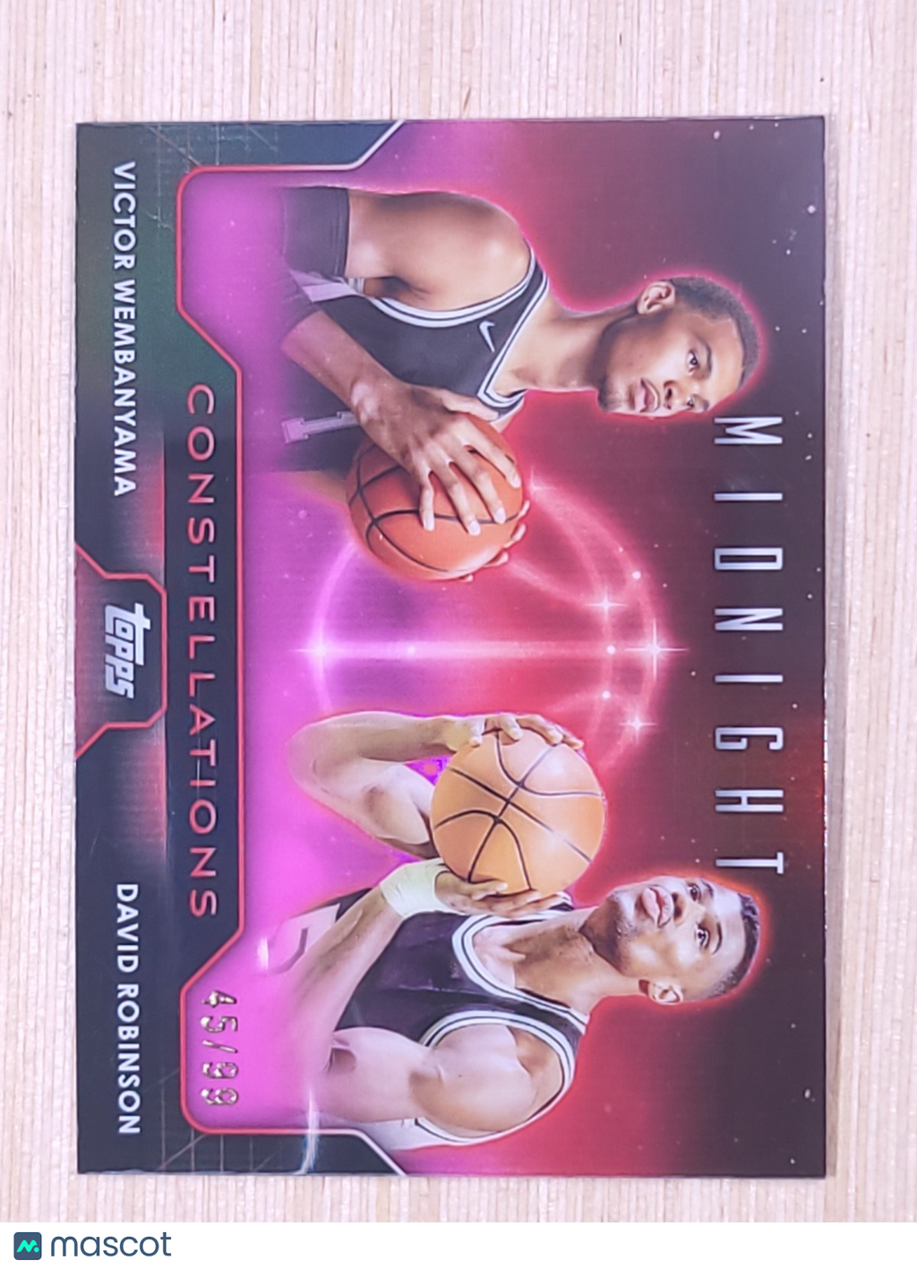 Victor Wembanyama/David Robinson 2023-24 Topps Midnight #C-19 Constellations /99
