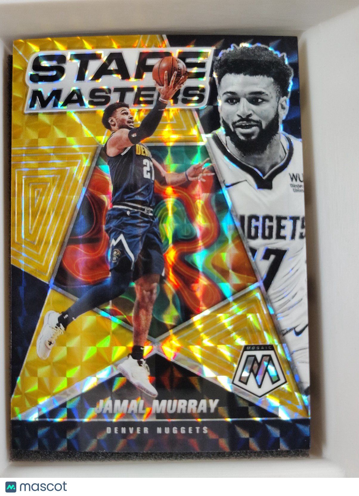 2021-22 Panini Mosaic - Stare Masters Jamal Murray #21 Gold Mosaic 01/10