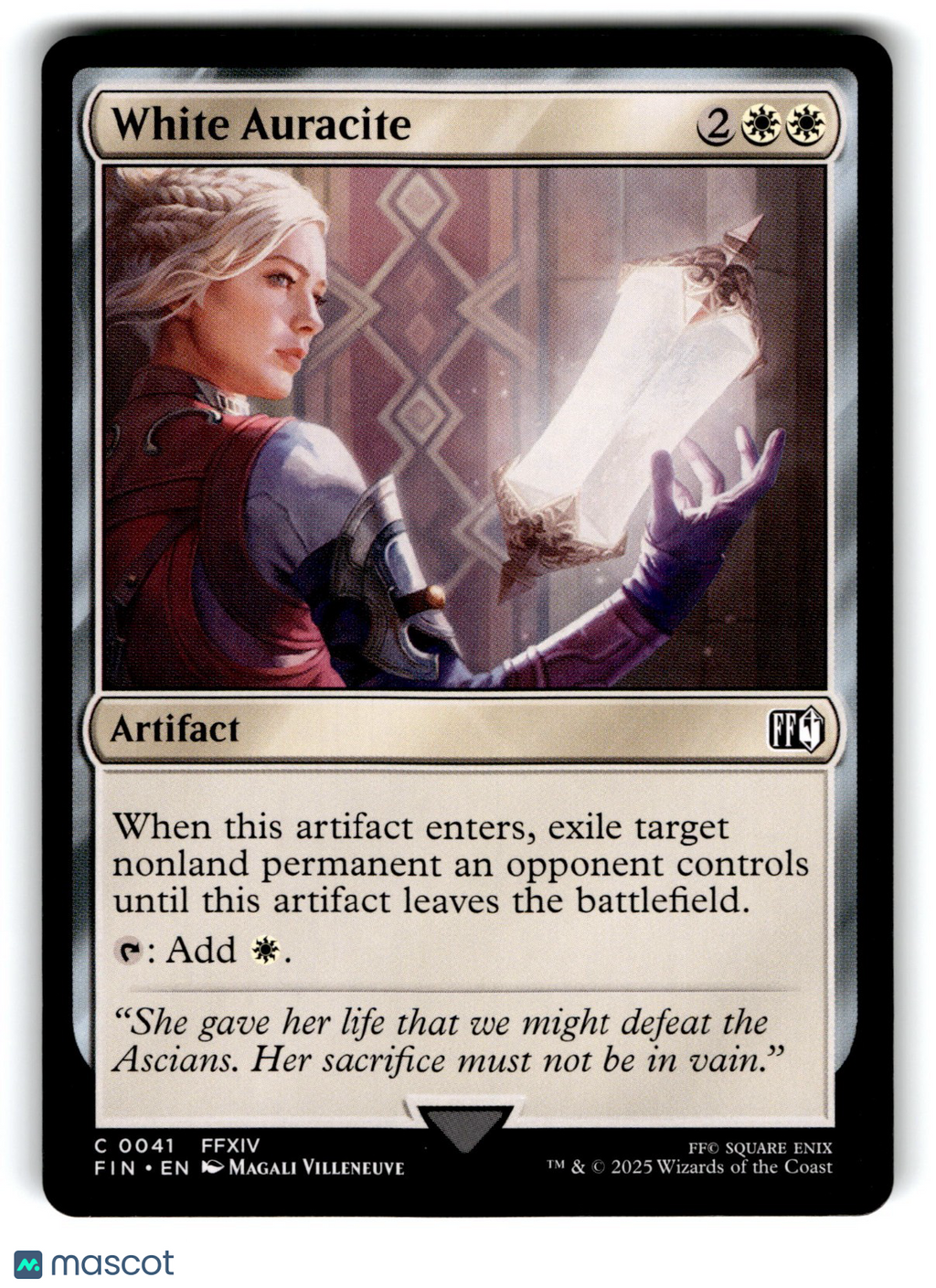 White Auracite Final Fantasy Regular