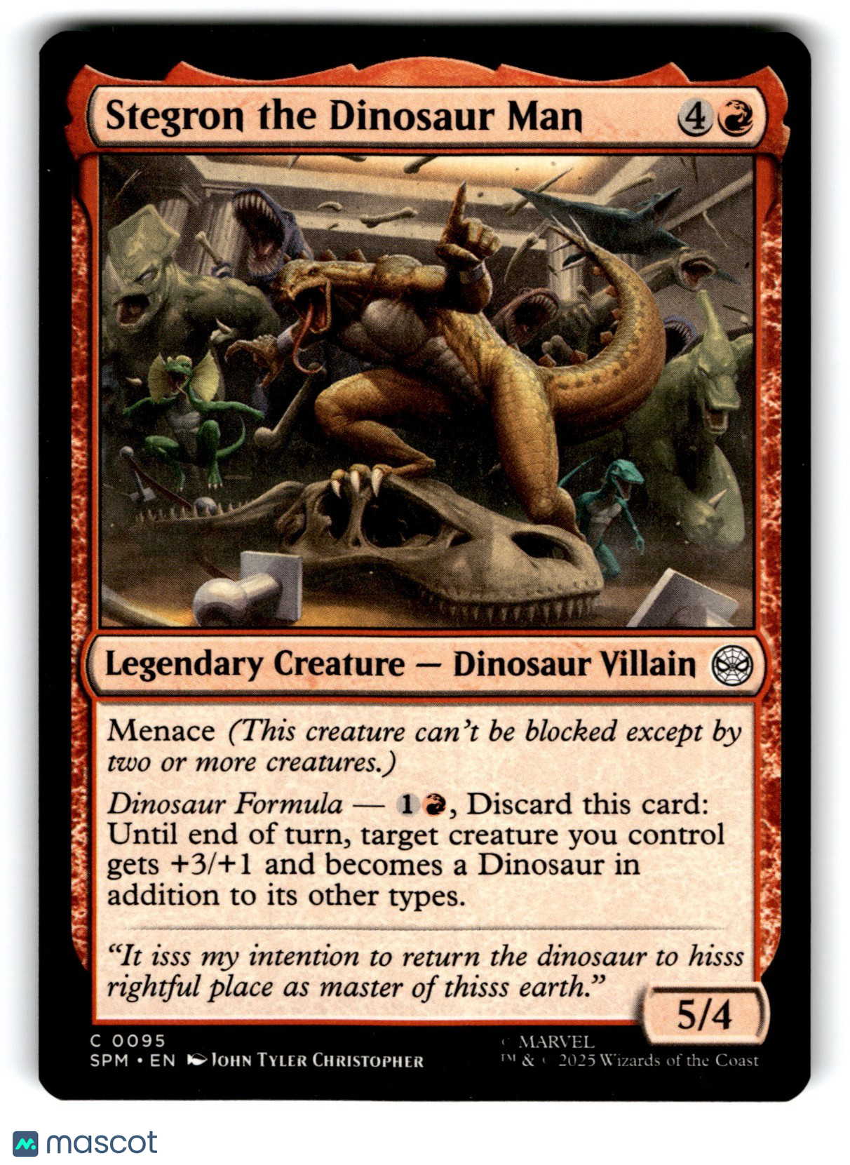 Stegron the Dinosaur Man Marvel's Spider-Man Regular