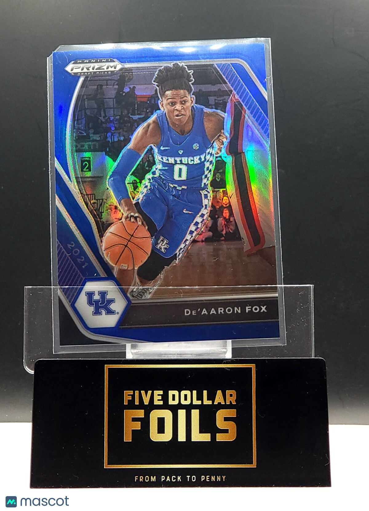 2021 Panini Prizm Draft Picks #72 De'Aaron Fox Blue 135/199