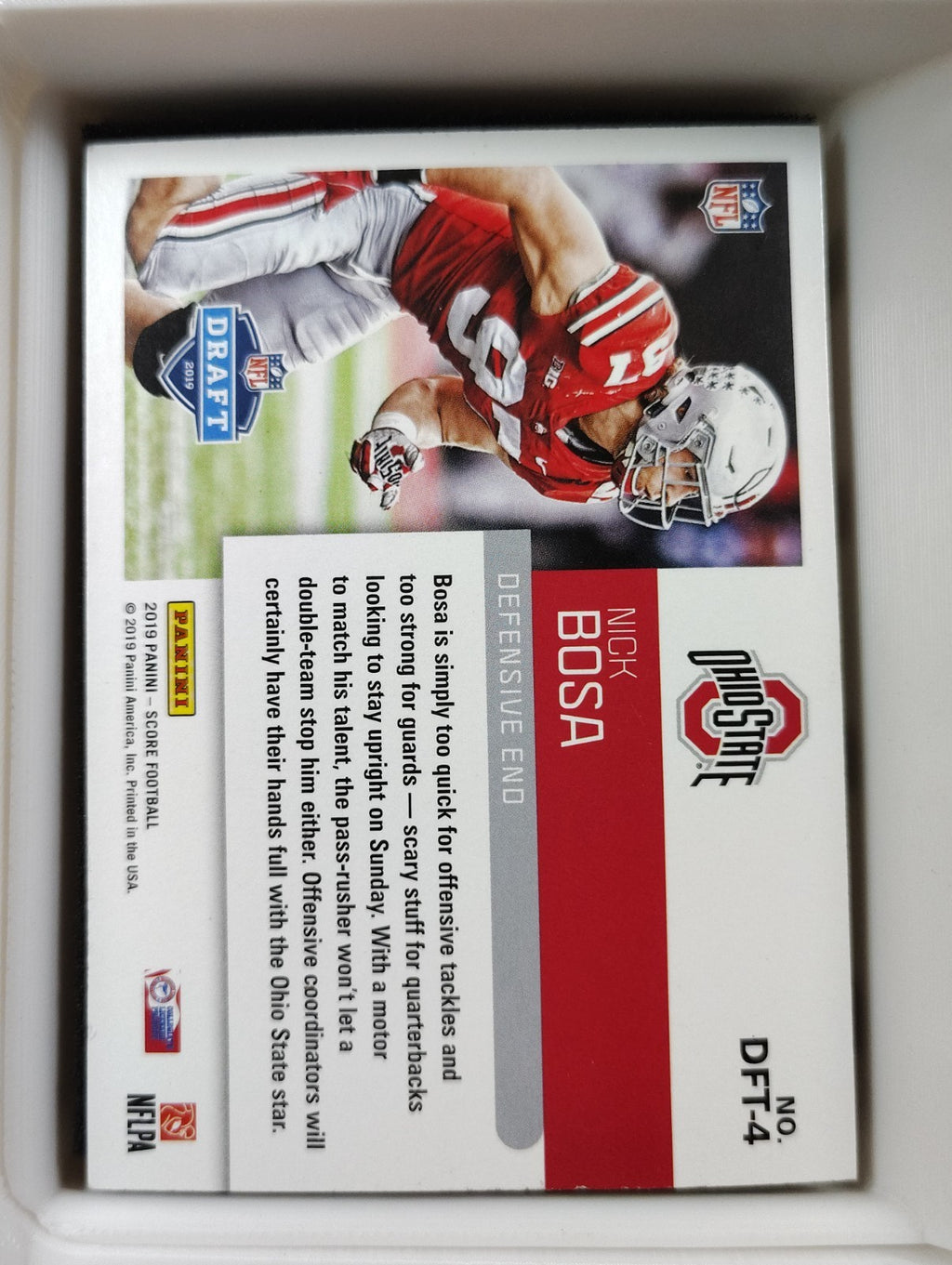 2019 Score - Nfl Draft Nick Bosa #DFT-4