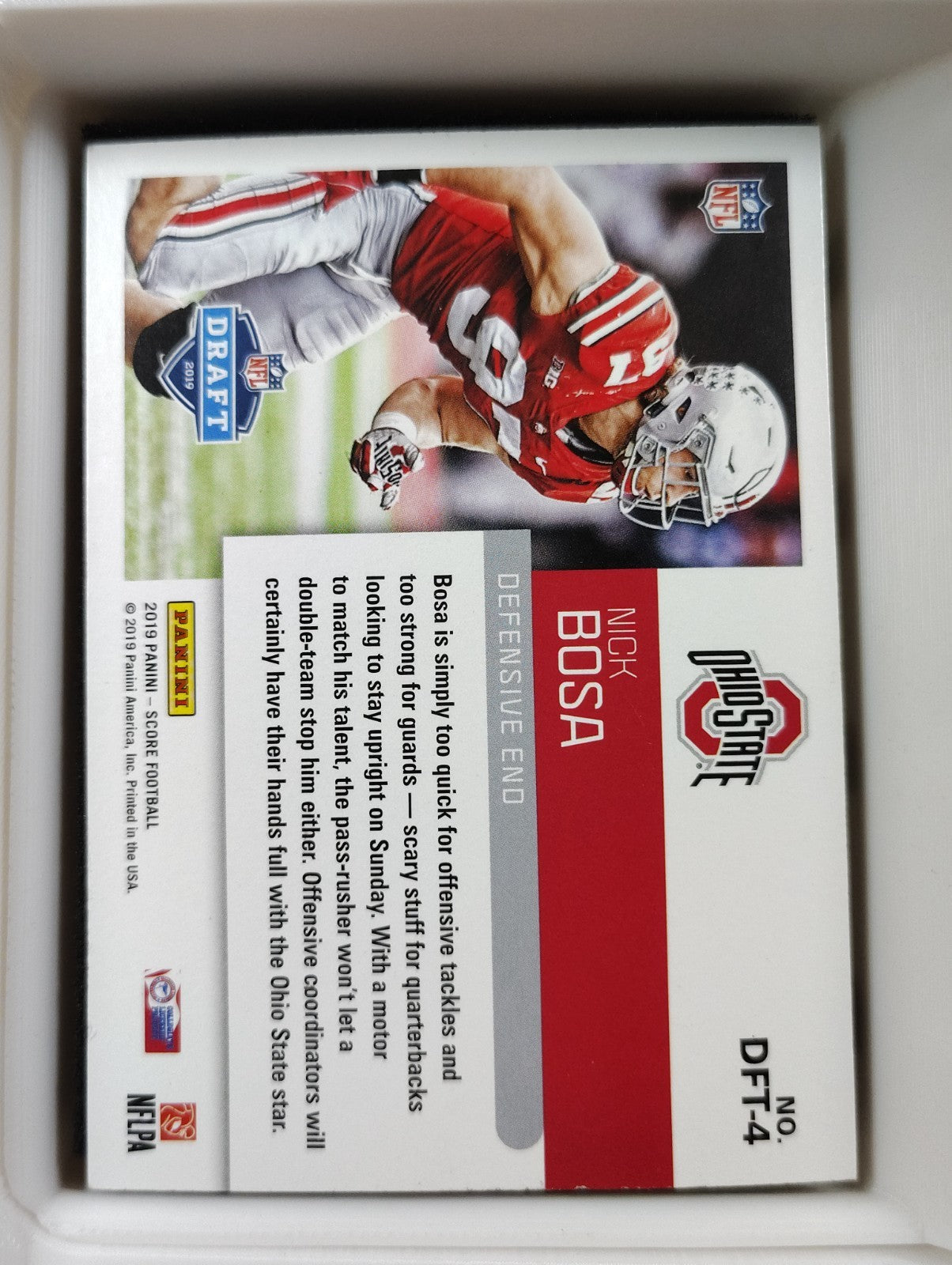 2019 Score - Nfl Draft Nick Bosa #DFT-4